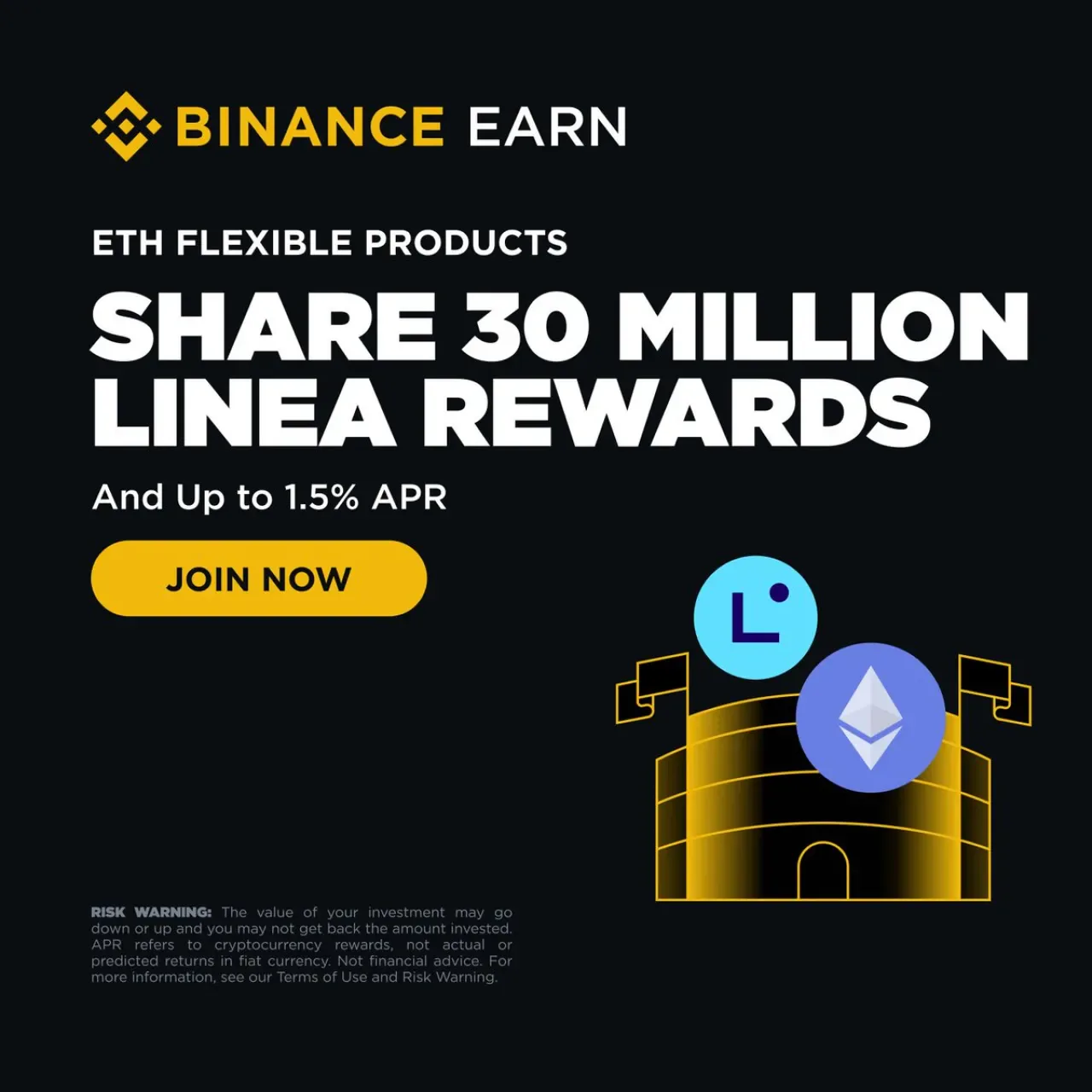 Binance, ETH Esnek Ürünlerine Özel 30 Milyon LineaBuild Ödül Havuzu Duyurdu Binance, ETH Esnek Ürünlerine Özel 30 Milyon LineaBuild Ödül Havuzu Duyurdu
