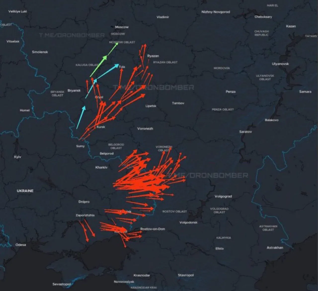 Ukrayna, Rusya'ya Yönelik Füze ve İnsansız Hava Aracı Saldırısı Başlattı Ukrayna, Rusya'ya Yönelik Füze ve İnsansız Hava Aracı Saldırısı Başlattı
