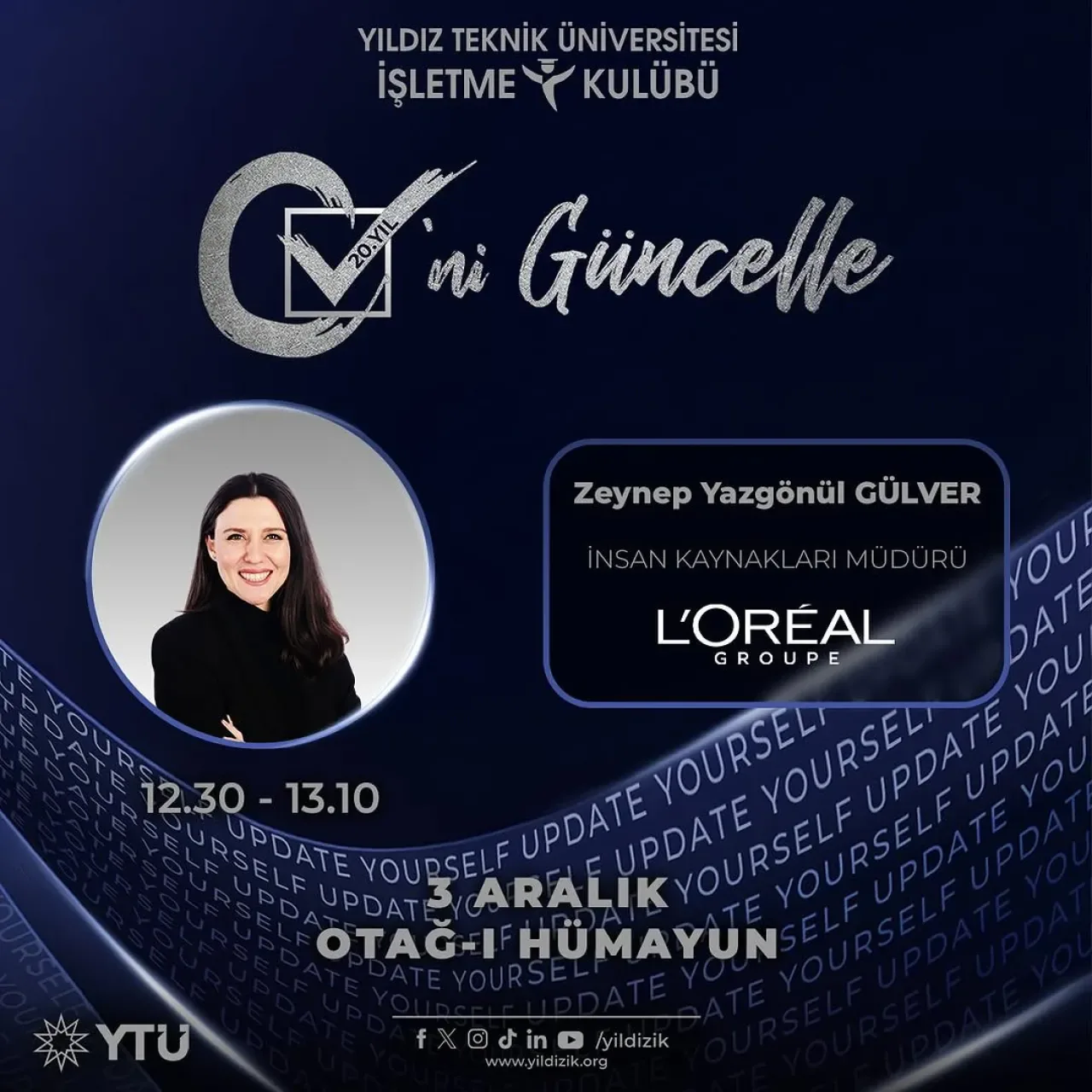 L'Oréal Türkiye İK Müdürü Zeynep Yazgönül Gülver, Öğrencilerle Deneyimlerini Paylaşacak L'Oréal Türkiye İK Müdürü Zeynep Yazgönül Gülver, Öğrencilerle Deneyimlerini Paylaşacak