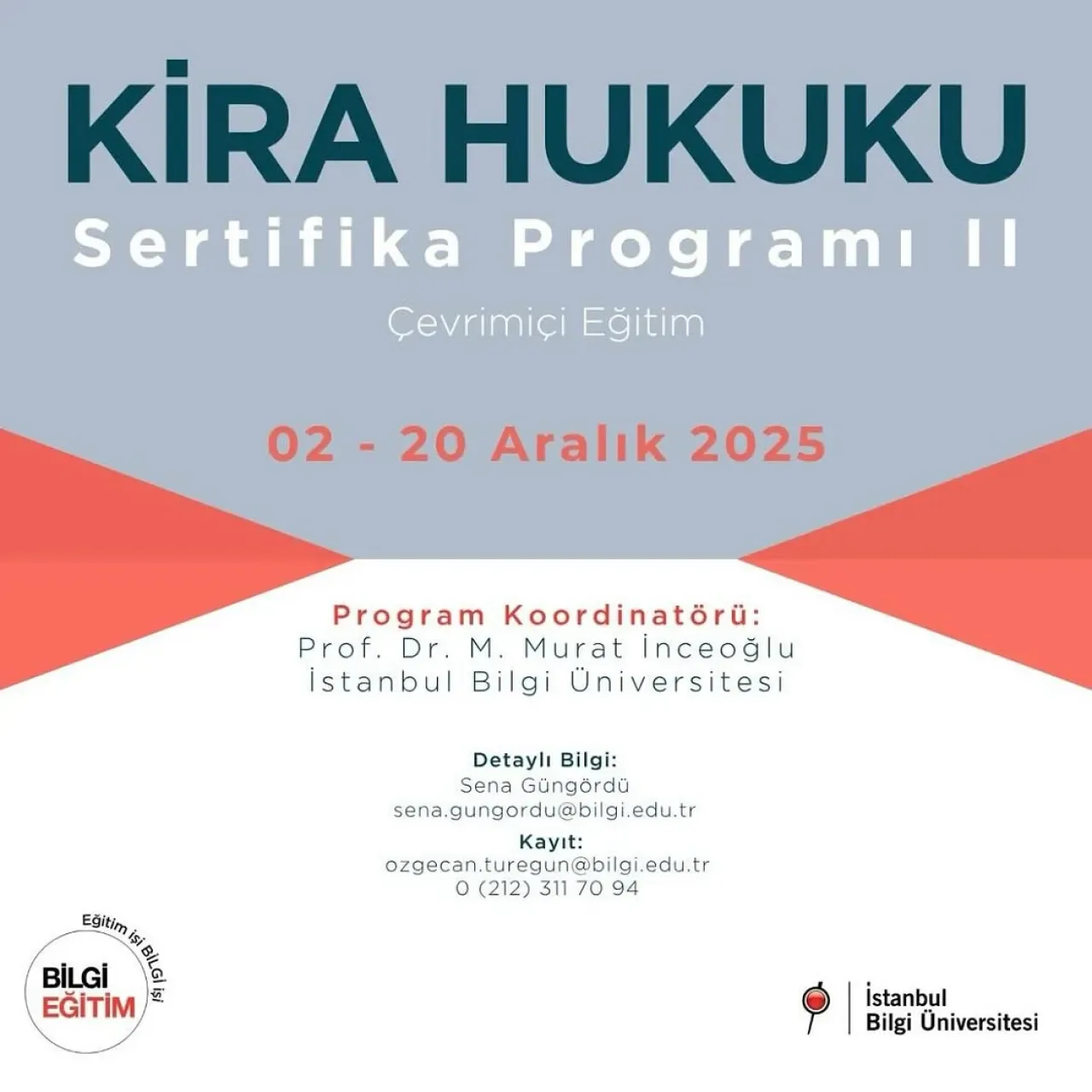 Kira Hukuku Sertifika Programı İçin Kayıtlar 30 Kasım'da Sona Eriyor Kira Hukuku Sertifika Programı İçin Kayıtlar 30 Kasım'da Sona Eriyor