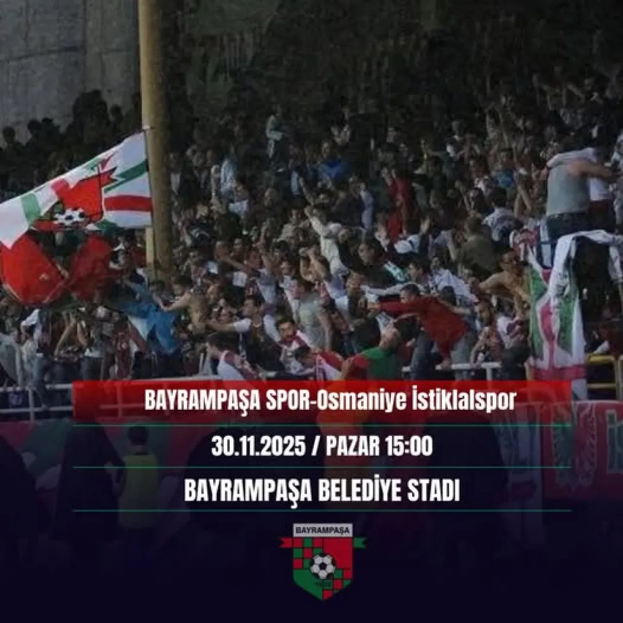 Bayrampaşa Spor, Osmaniye İstiklalspor ile Kupanın İlk Turunda Karşılaşacak Bayrampaşa Spor, Osmaniye İstiklalspor ile Kupanın İlk Turunda Karşılaşacak