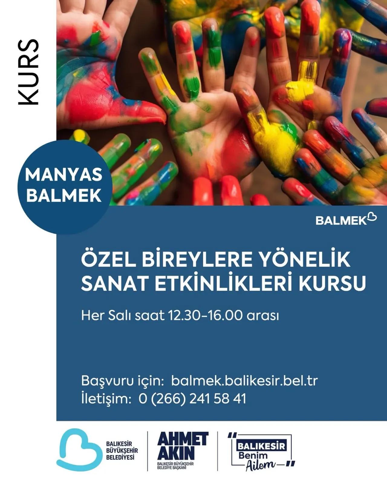 BALMEK'te Özel Gereksinimli Bireyler İçin Ücretsiz Sanat Atölyeleri Başlıyor BALMEK'te Özel Gereksinimli Bireyler İçin Ücretsiz Sanat Atölyeleri Başlıyor