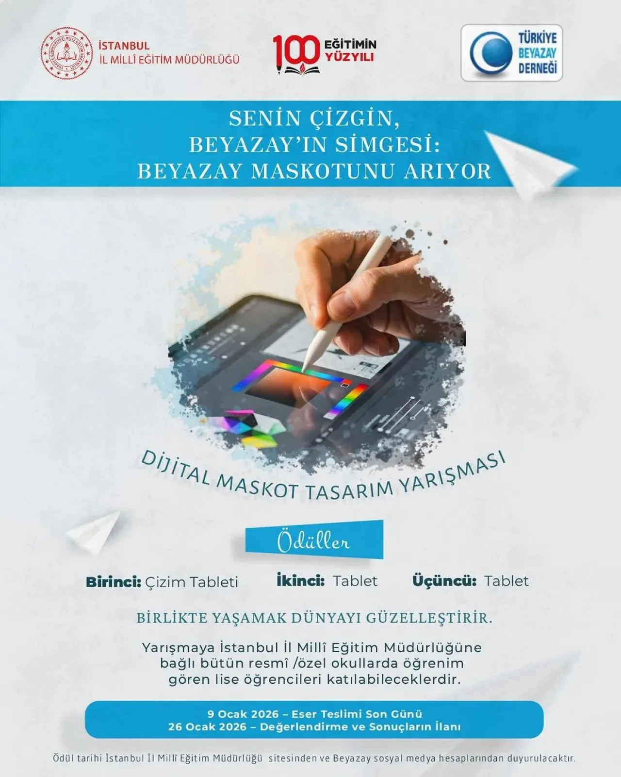 Beyazay Derneği Maskot Tasarım Yarışması Başvuruları Başladı Beyazay Derneği Maskot Tasarım Yarışması Başvuruları Başladı