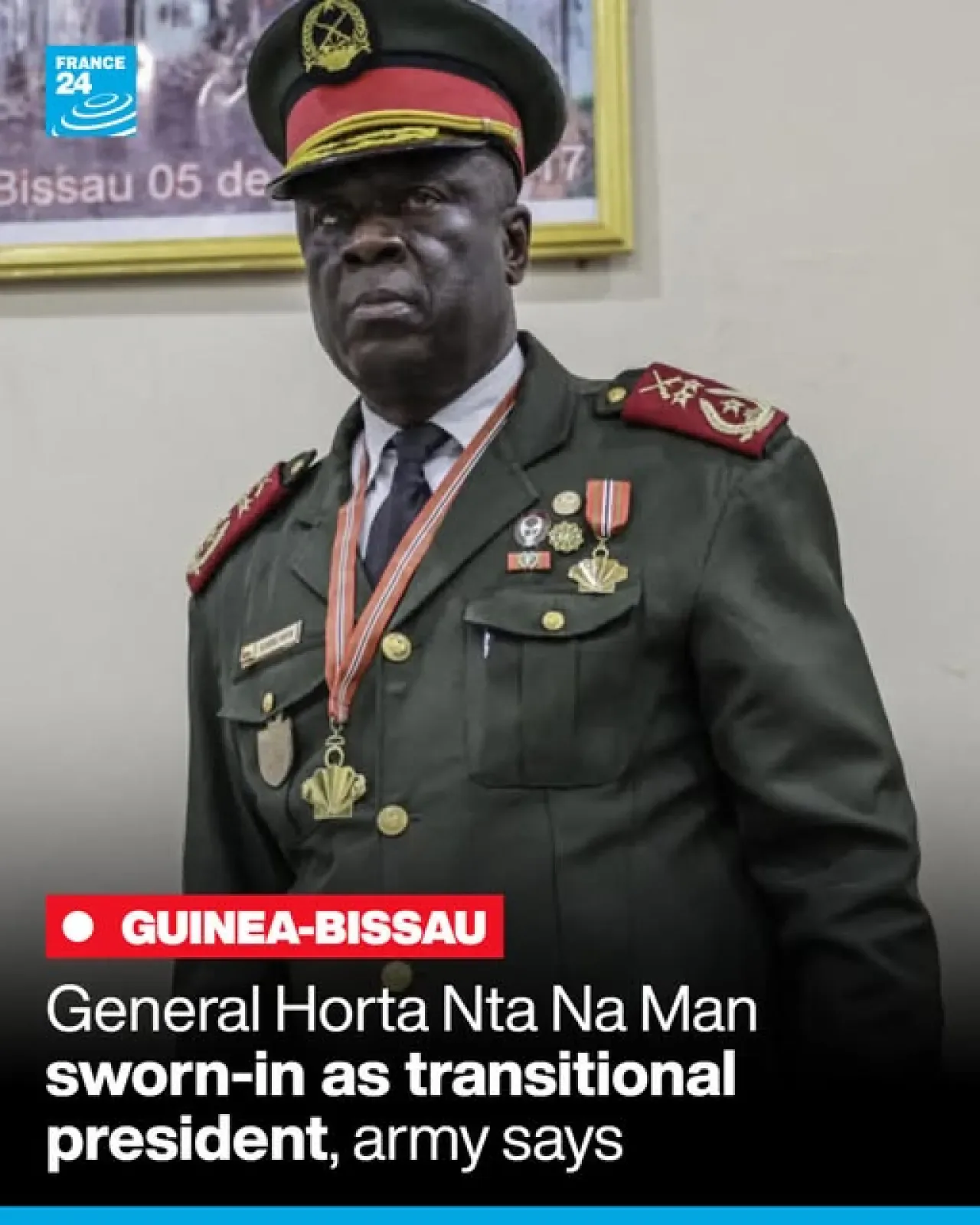 Guinea Bissau'da Ordu, Geçiş Dönemi Başkanını Açıkladı Guinea Bissau'da Ordu, Geçiş Dönemi Başkanını Açıkladı