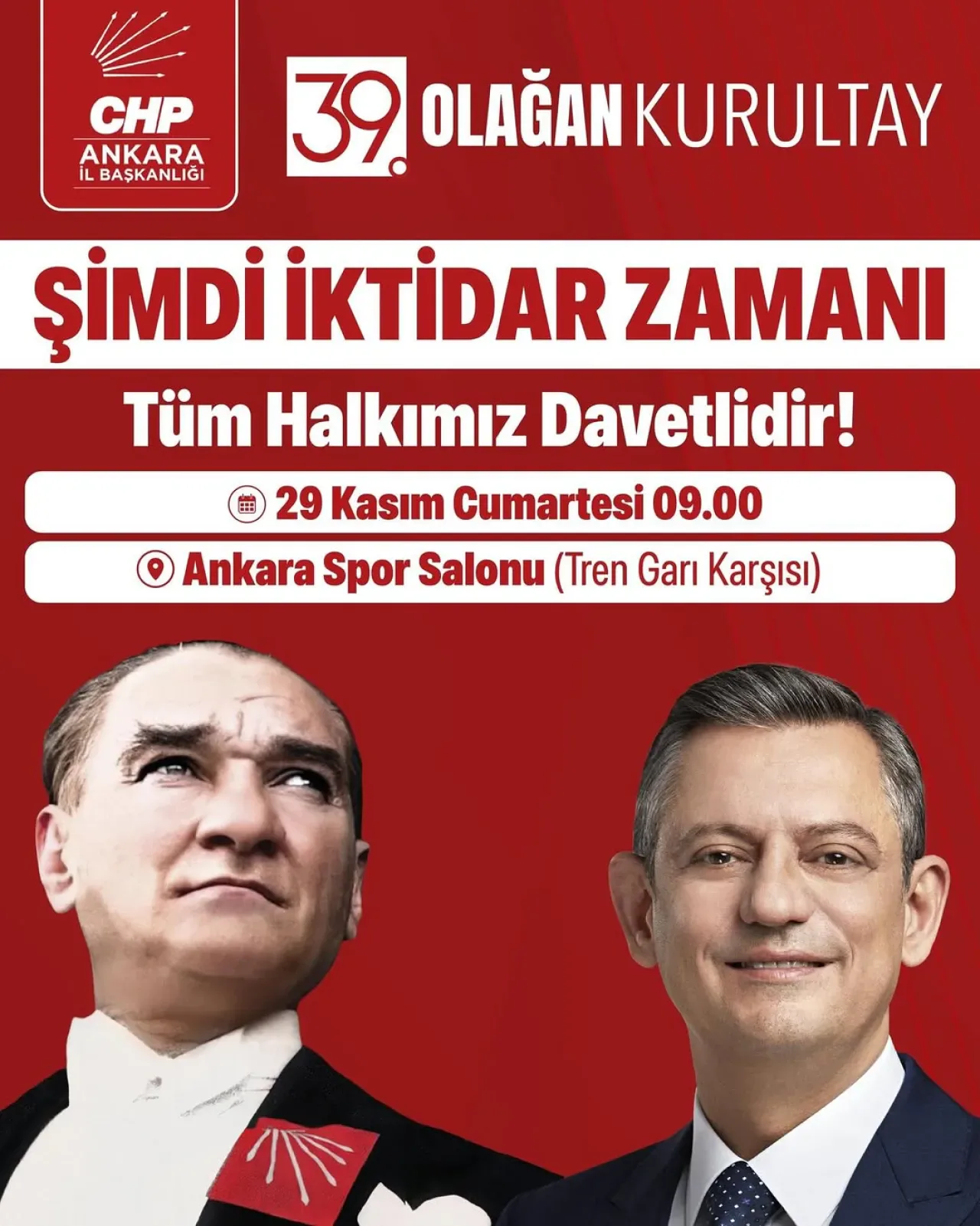 CHP Yenimahalle İlçe Başkanlığı "Şimdi İktidar Zamanı" Mitingi Düzenliyor CHP Yenimahalle İlçe Başkanlığı "Şimdi İktidar Zamanı" Mitingi Düzenliyor