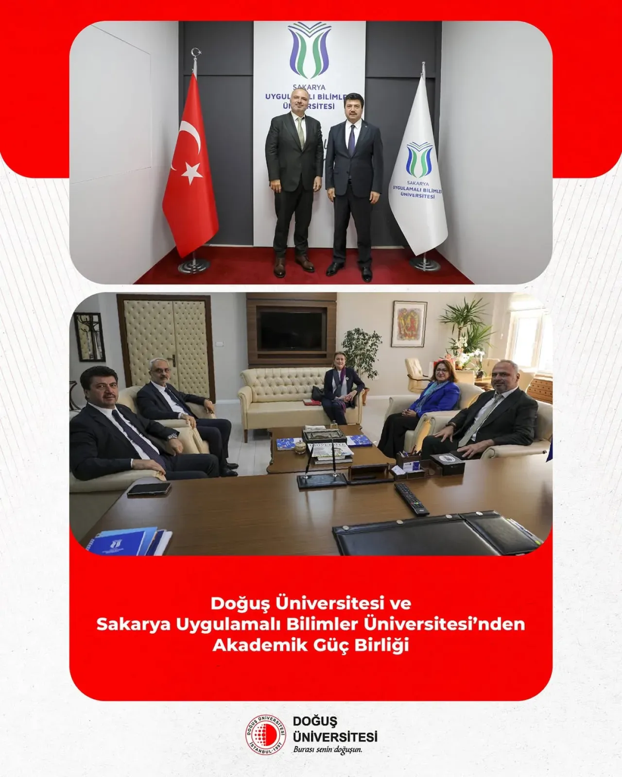 Doğuş Üniversitesi ve SUBÜ Arasında Akademik İş Birliği Görüşmeleri Doğuş Üniversitesi ve SUBÜ Arasında Akademik İş Birliği Görüşmeleri
