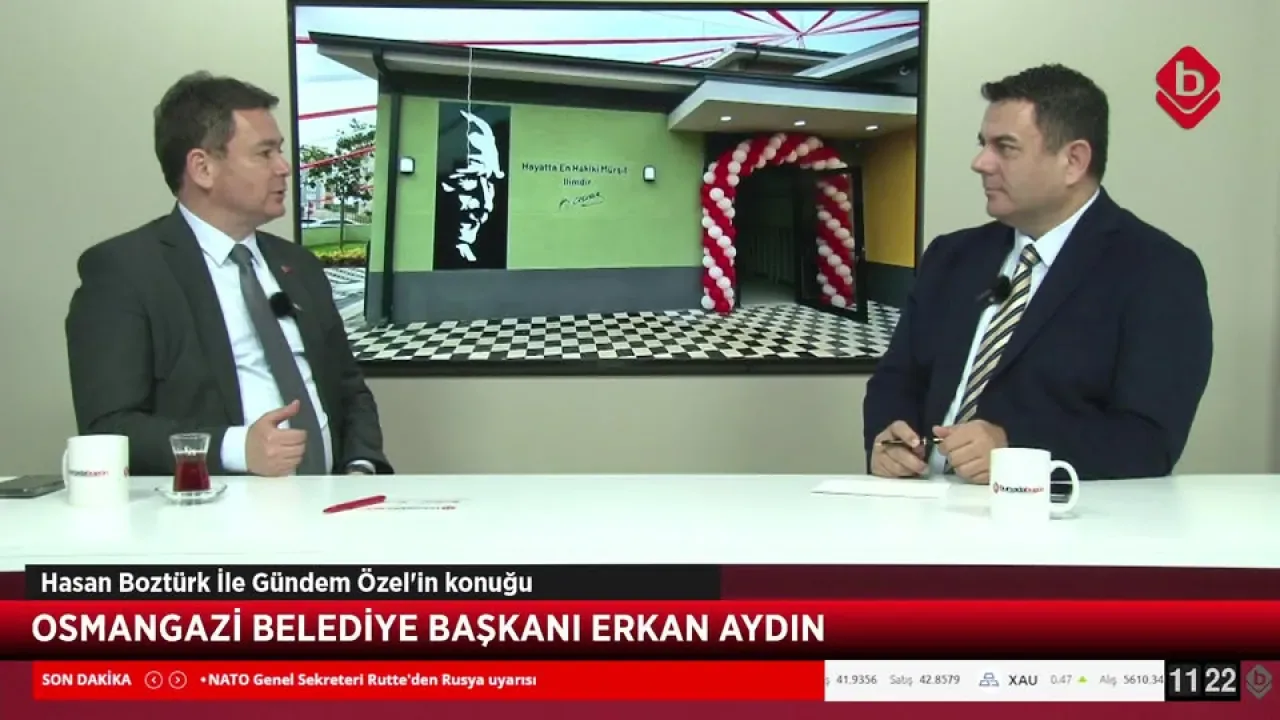 Osmangazi Belediye Başkanı Erkan Aydın, Gündem Özel Programında Açıklamalarda Bulundu Osmangazi Belediye Başkanı Erkan Aydın, Gündem Özel Programında Açıklamalarda Bulundu
