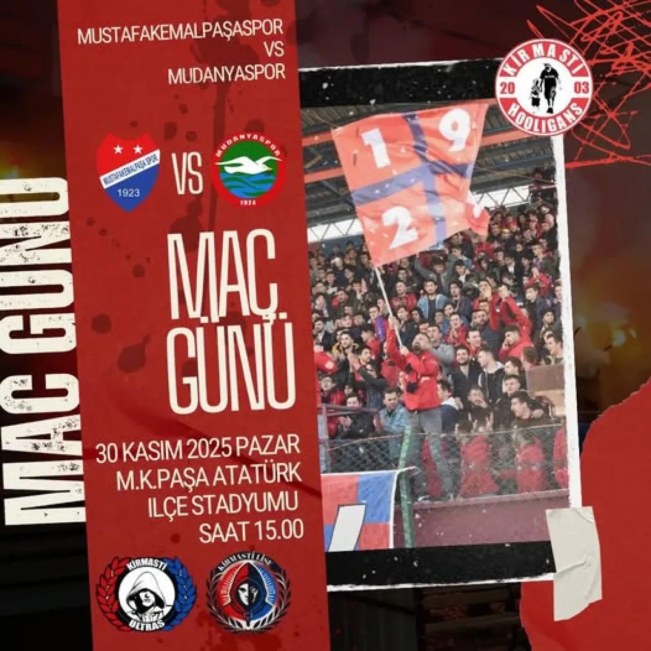 Mustafakemalpaşa Belediyespor Taraftarlarına "Bahane Yok, Herkes Maça" Çağrısı Mustafakemalpaşa Belediyespor Taraftarlarına "Bahane Yok, Herkes Maça" Çağrısı