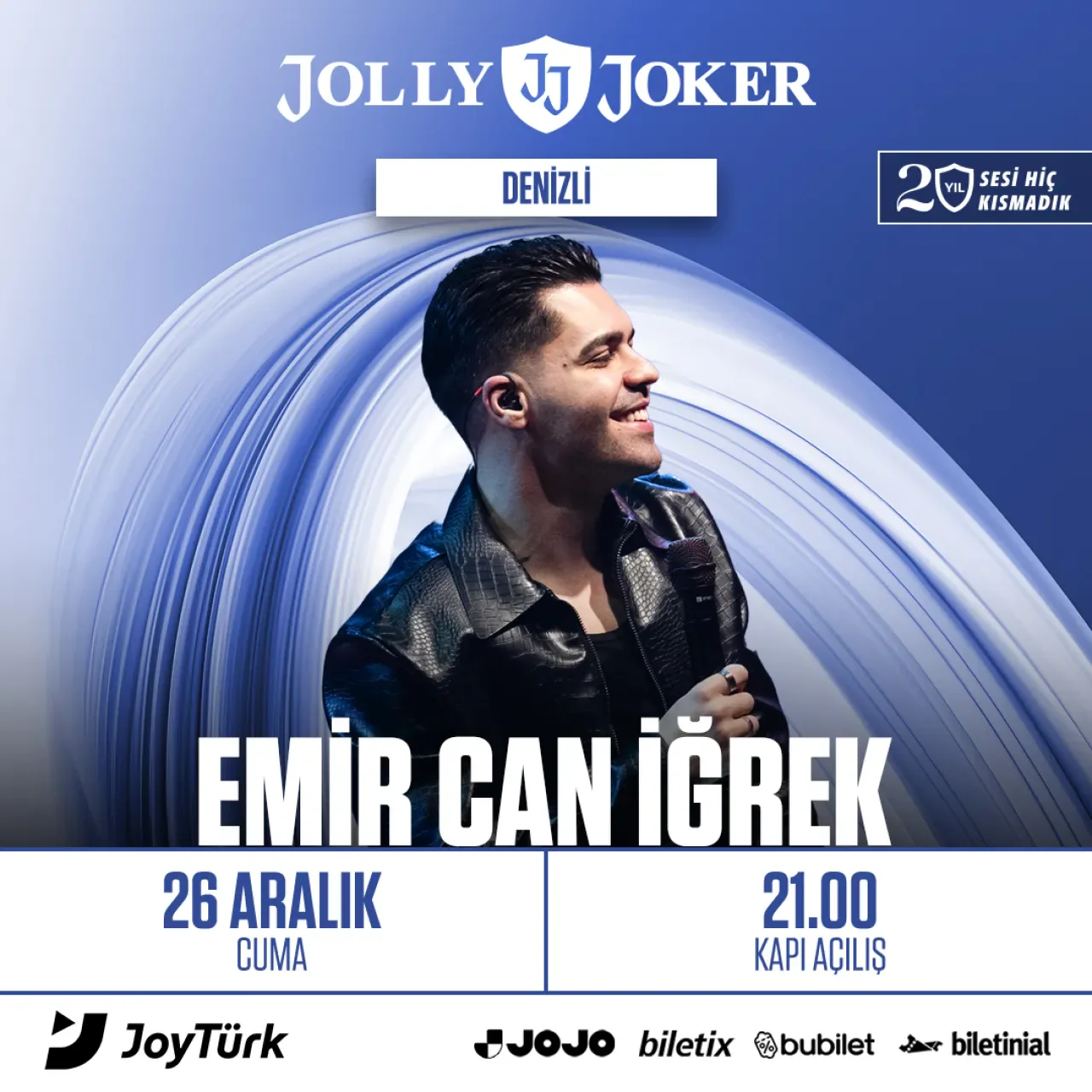 Emir Can İğrek, Jolly Joker Denizli'de Sahne Alacak Emir Can İğrek, Jolly Joker Denizli'de Sahne Alacak