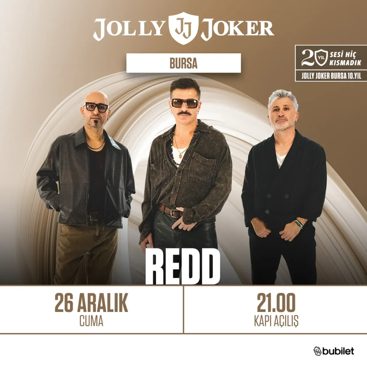 Jolly Joker Bursa'da 26 Aralık'ta Özel Bir Konser Gecesi Jolly Joker Bursa'da 26 Aralık'ta Özel Bir Konser Gecesi