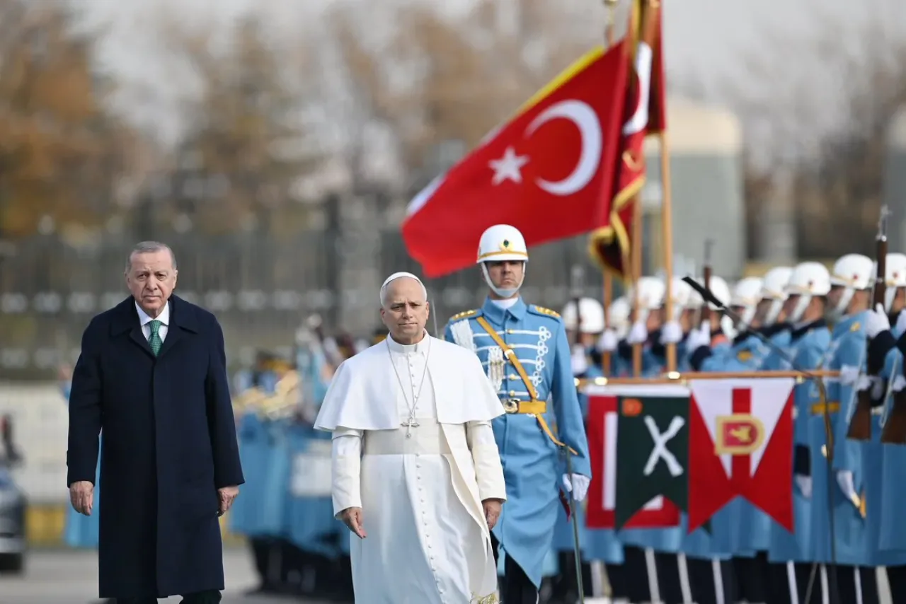 Papa Francesco Cumhurbaşkanlığı Külliyesi'nde Resmi Törenle Ağırlandı Papa Francesco Cumhurbaşkanlığı Külliyesi'nde Resmi Törenle Ağırlandı