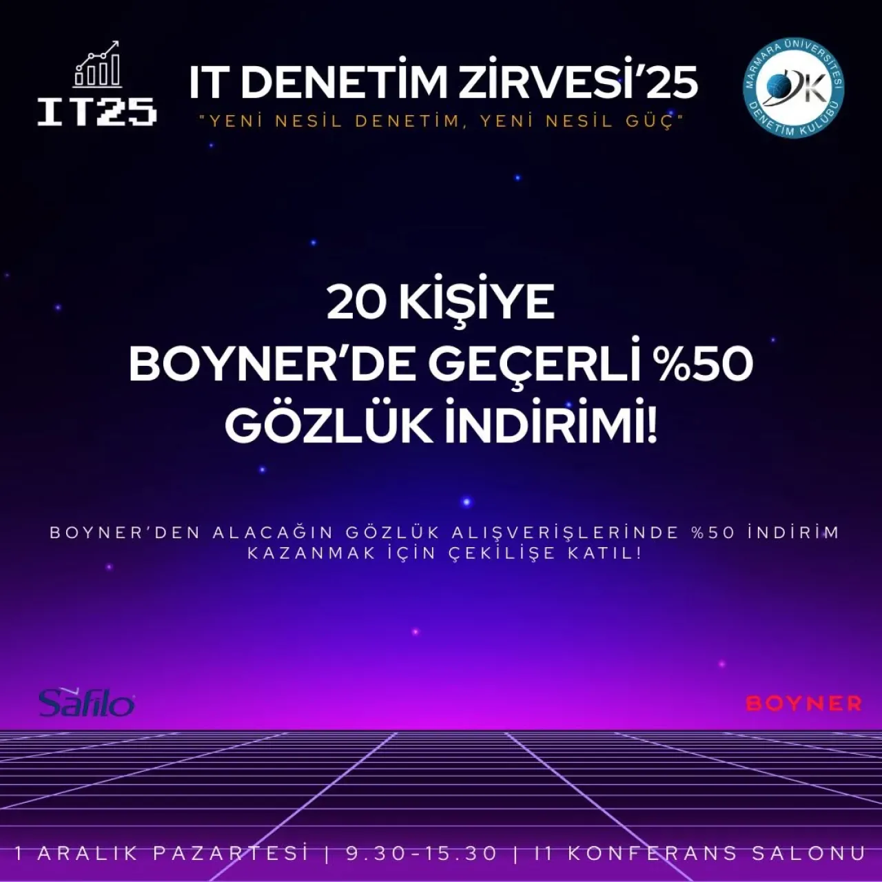 Marmara Üniversitesi'nden IT Denetim Zirvesi Katılımcılarına Özel Hediye Marmara Üniversitesi'nden IT Denetim Zirvesi Katılımcılarına Özel Hediye