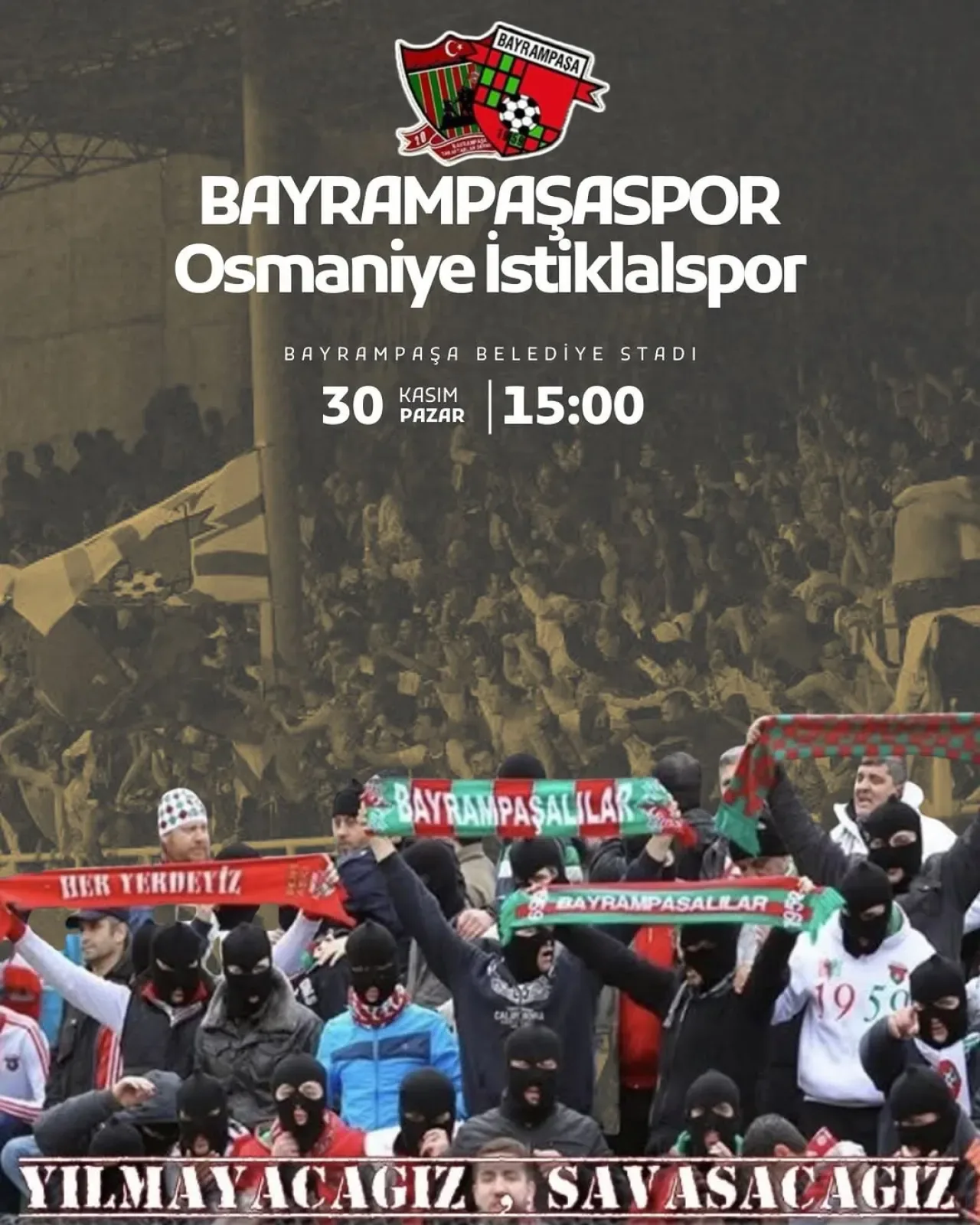 Bayrampaşa Taraftarları, Takımlarını Desteklemek İçin Stadı Dolduruyor Bayrampaşa Taraftarları, Takımlarını Desteklemek İçin Stadı Dolduruyor