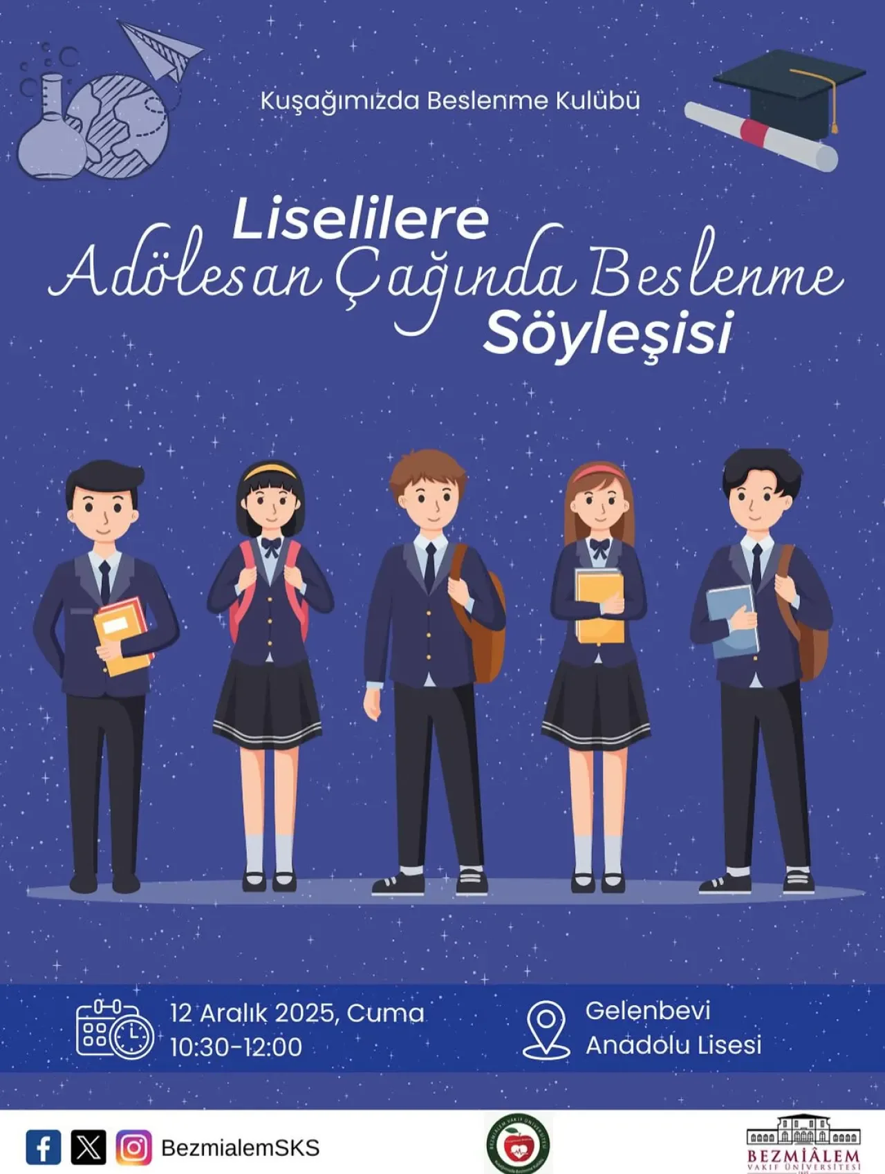 Bezmialem Üniversitesi'nden Liselilere Ergenlik Döneminde Beslenme Eğitimi Bezmialem Üniversitesi'nden Liselilere Ergenlik Döneminde Beslenme Eğitimi