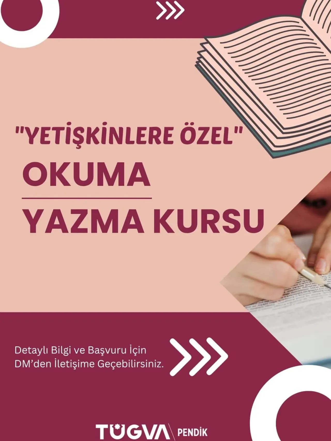 TÜGVA Pendik, Yetişkin Kadınlar İçin Okuma Yazma Kursu Düzenliyor TÜGVA Pendik, Yetişkin Kadınlar İçin Okuma Yazma Kursu Düzenliyor