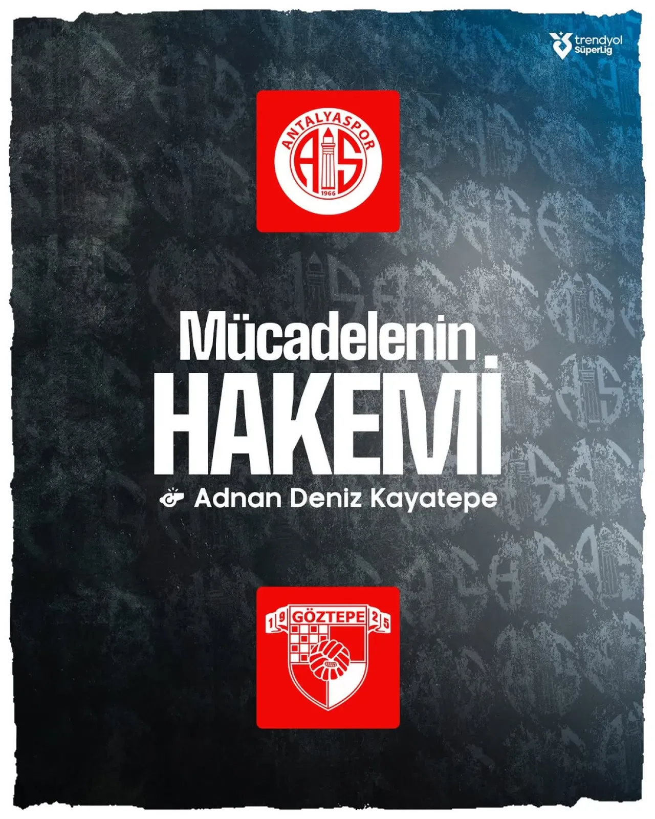 Antalyaspor - Göztepe Maçının Hakem Görevlendirmesi Açıklandı Antalyaspor - Göztepe Maçının Hakem Görevlendirmesi Açıklandı