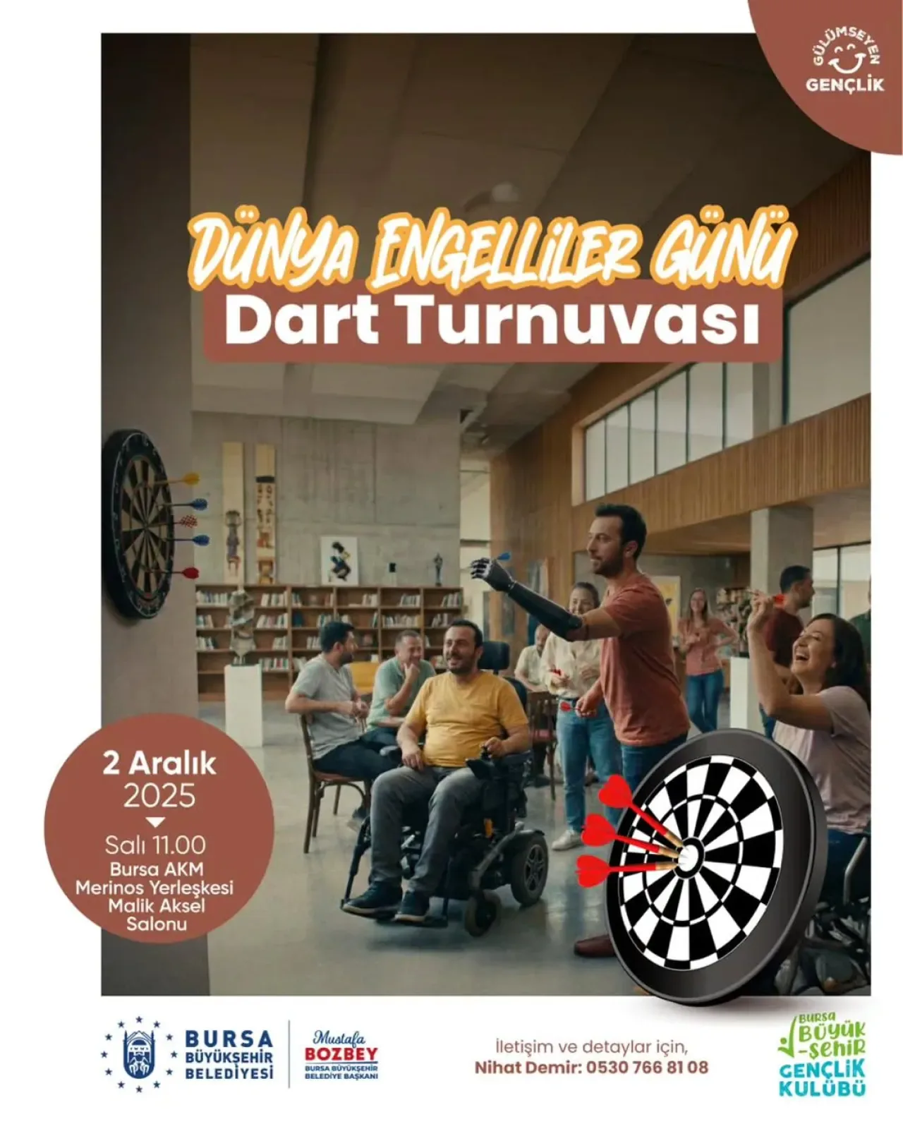 Bursa'da Dünya Engelliler Günü'ne Özel Dart Turnuvası Düzenleniyor Bursa'da Dünya Engelliler Günü'ne Özel Dart Turnuvası Düzenleniyor