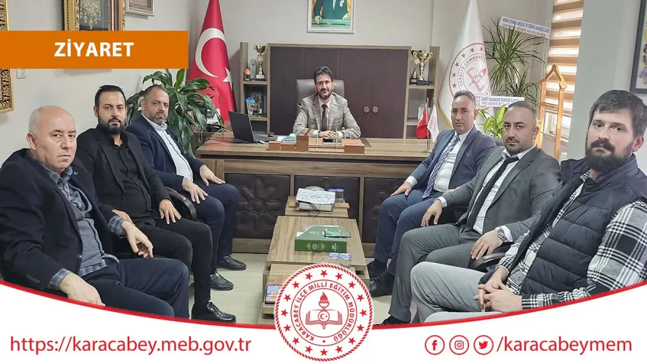 Bursa Karacabey'de Eğitimciler Birliği Sendikası'ndan İlçe Milli Eğitim Müdürü'ne Hayırlı Olsun Ziyareti Bursa Karacabey'de Eğitimciler Birliği Sendikası'ndan İlçe Milli Eğitim Müdürü'ne Hayırlı Olsun Ziyareti