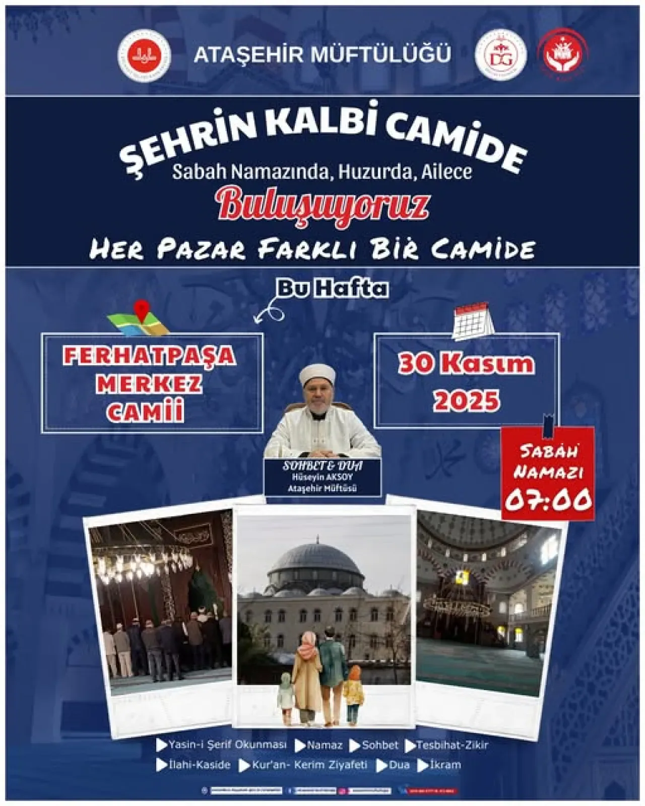 Ataşehir'de Sabah Namazı Buluşmaları Ferhatpaşa Merkez Camii'nde Devam Ediyor Ataşehir'de Sabah Namazı Buluşmaları Ferhatpaşa Merkez Camii'nde Devam Ediyor