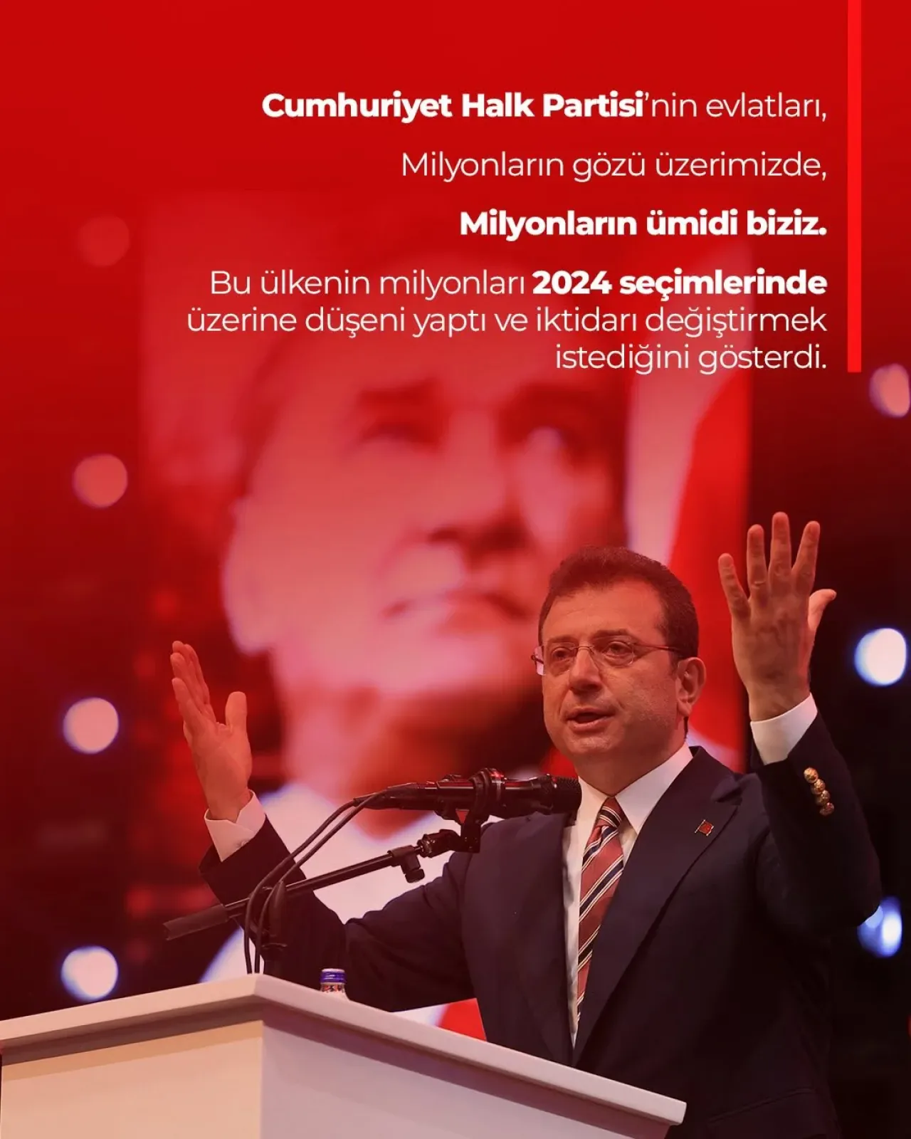 İmamoğlu: "CHP, Türkiye'yi Yönetmeye Hazır" İmamoğlu: "CHP, Türkiye'yi Yönetmeye Hazır"