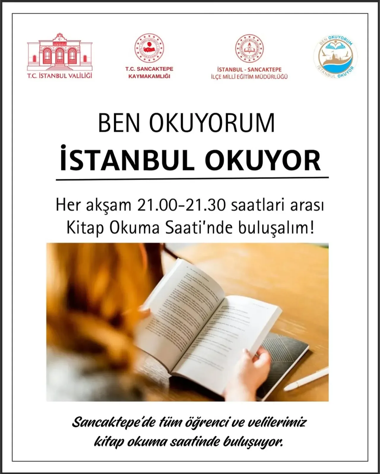 Sancaktepe'de Akşamları Yarım Saat Kitap Okuma Etkinliği Başlıyor Sancaktepe'de Akşamları Yarım Saat Kitap Okuma Etkinliği Başlıyor