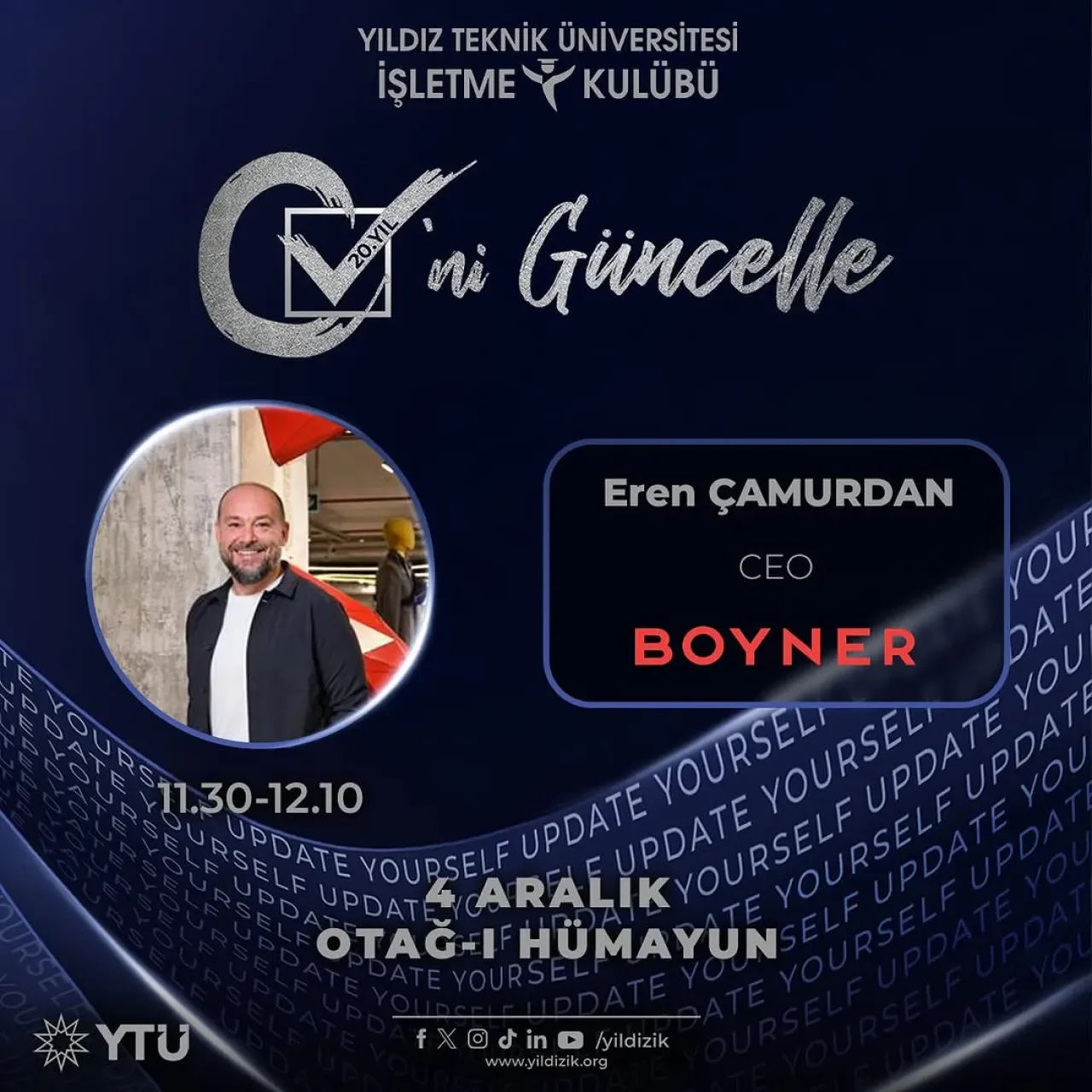 Boyner CEO'su Eren Çamurdan, Yıldız İşletme Kulübü Öğrencileriyle Buluşuyor Boyner CEO'su Eren Çamurdan, Yıldız İşletme Kulübü Öğrencileriyle Buluşuyor