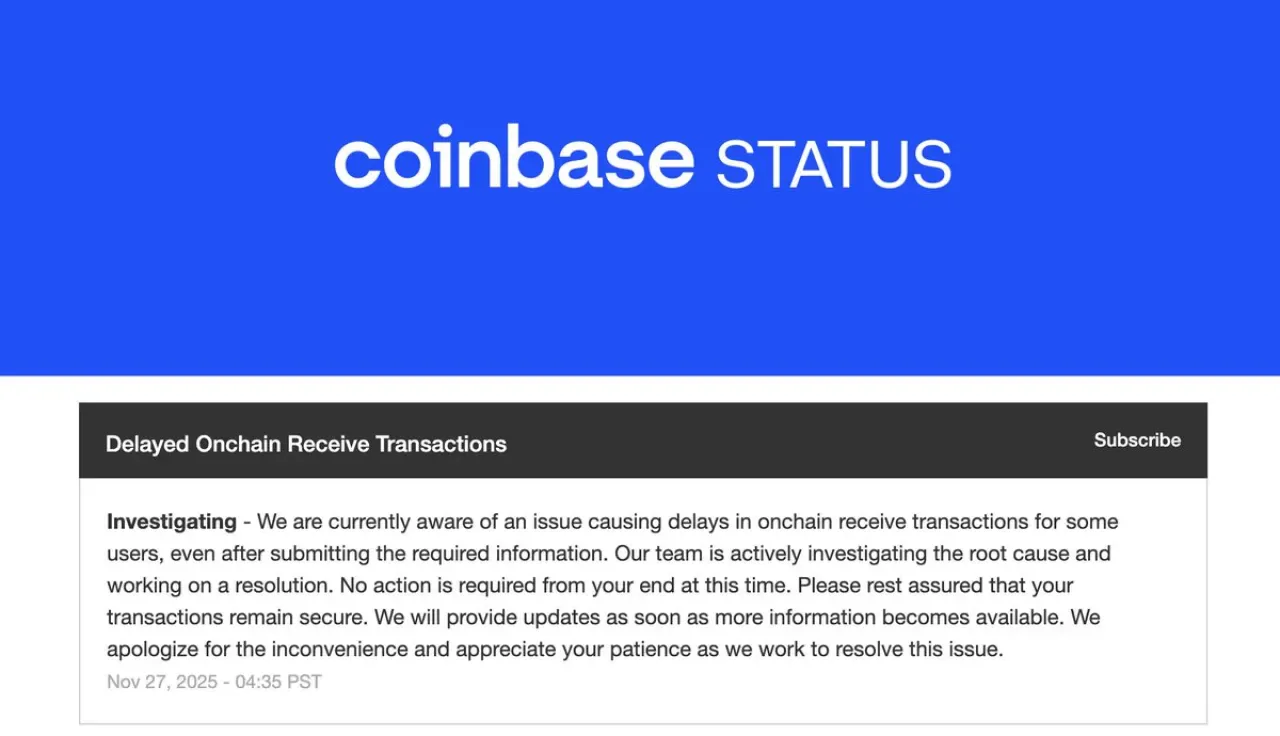 Coinbase'te Yaşanan Teknik Sorun Kullanıcı İşlemlerini Geciktirdi Coinbase'te Yaşanan Teknik Sorun Kullanıcı İşlemlerini Geciktirdi