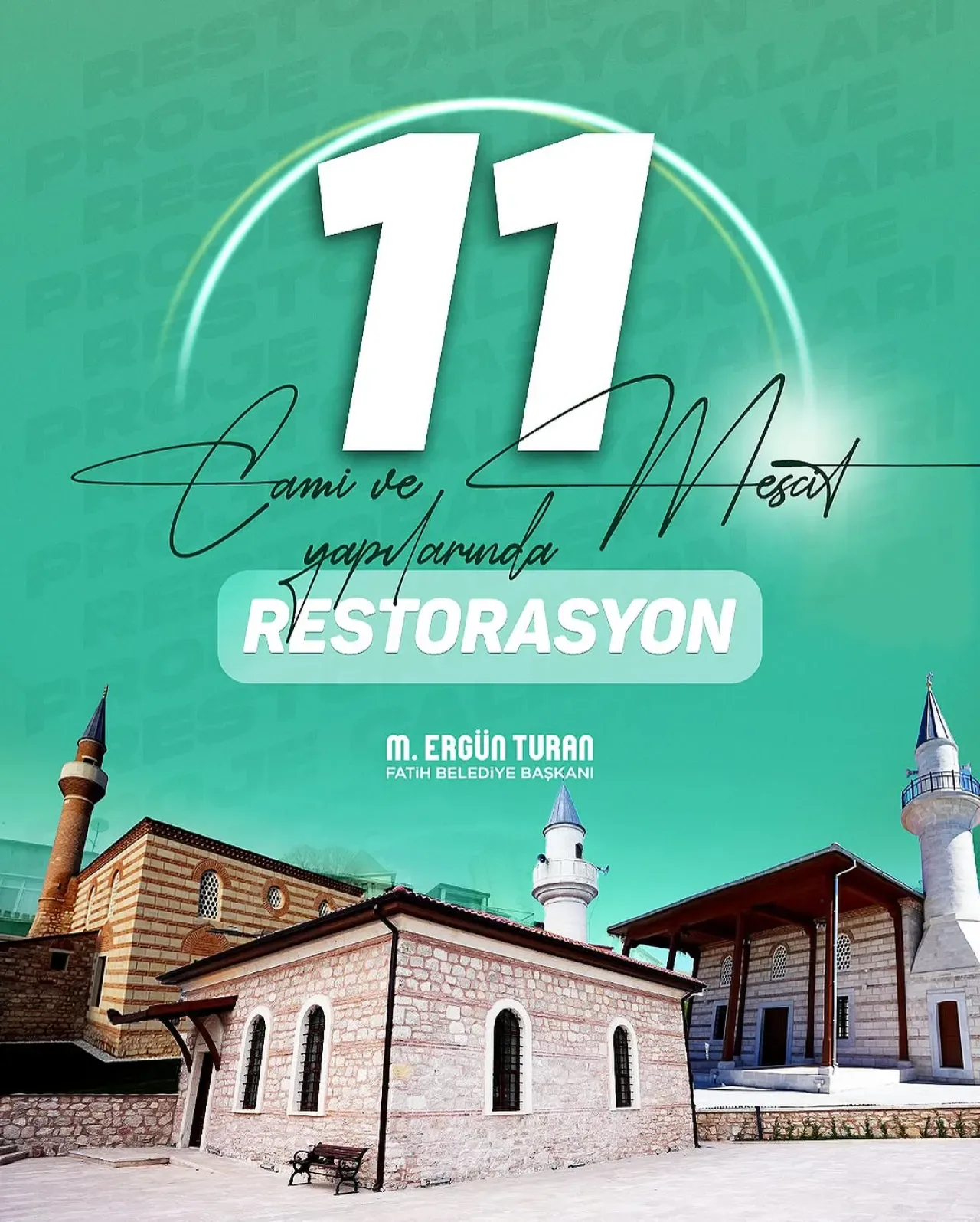 Fatih Belediyesi, Tarihi Kaynaklarla 11 İbadethaneyi Yeniden İhya Ediyor Fatih Belediyesi, Tarihi Kaynaklarla 11 İbadethaneyi Yeniden İhya Ediyor
