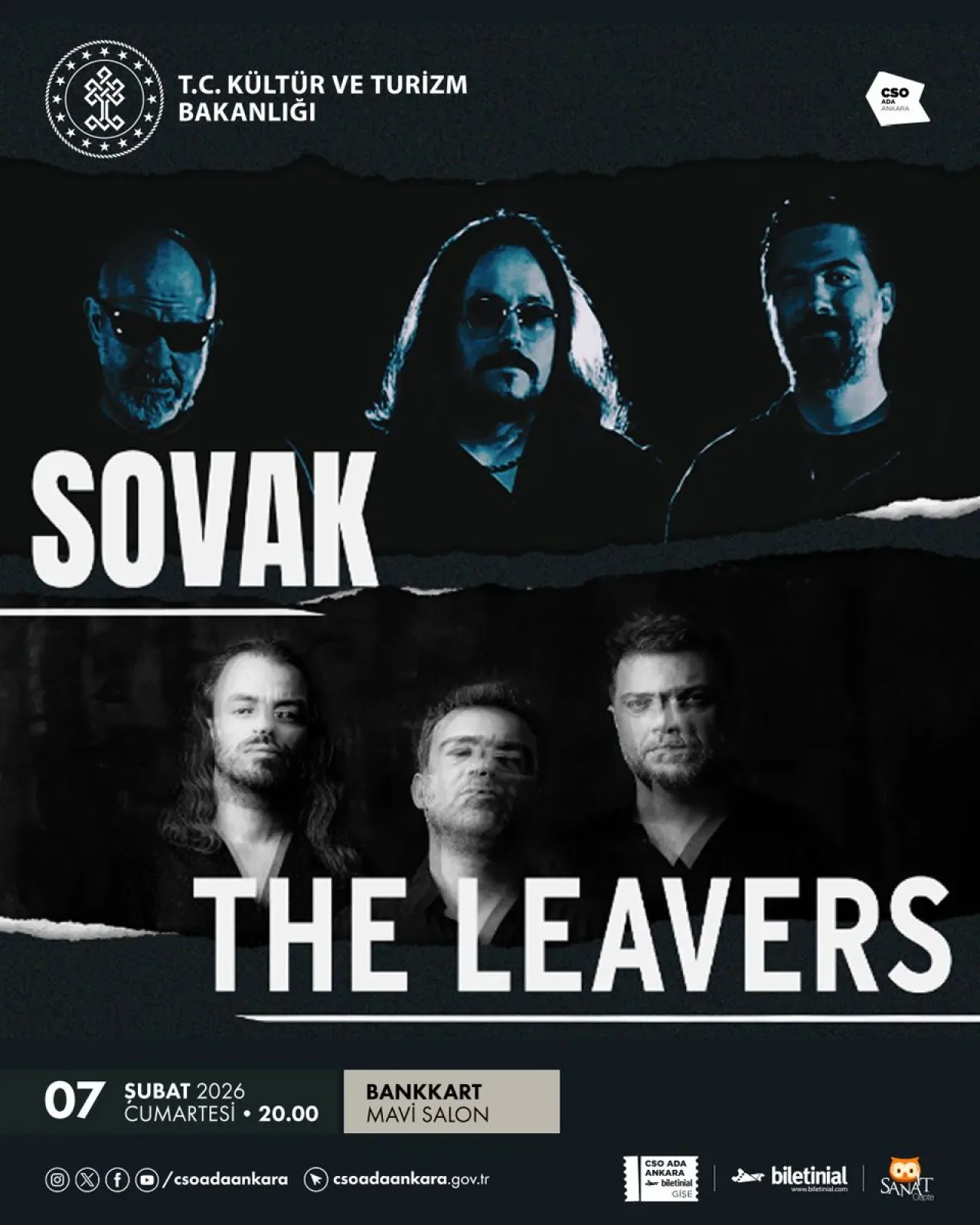 Çağdaş Müzik ve Cazın Buluşması: Sovak ve The Leavers CSO Mavi Salon'da Çağdaş Müzik ve Cazın Buluşması: Sovak ve The Leavers CSO Mavi Salon'da