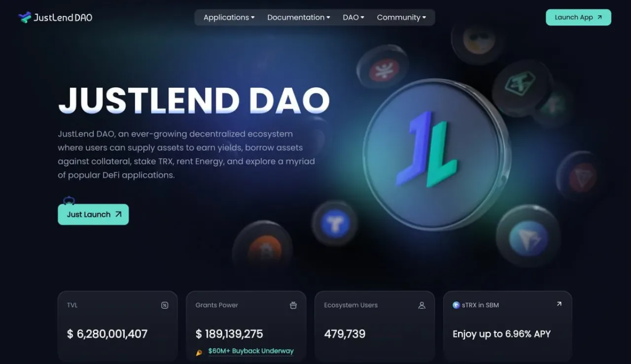 JustLend DAo, 6.28 Milyar Dolarlık TVL ile Kripto Finansında Rekor Kırdı JustLend DAo, 6.28 Milyar Dolarlık TVL ile Kripto Finansında Rekor Kırdı