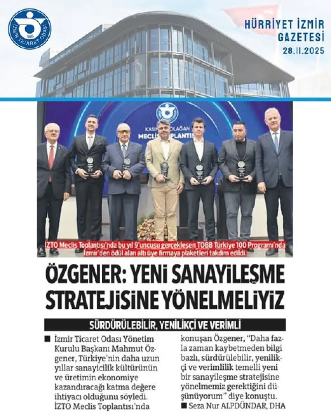 İzmir Ticaret Odası Başkanı Özgener, Enflasyon ve Büyüme Hedeflerini Değerlendirdi İzmir Ticaret Odası Başkanı Özgener, Enflasyon ve Büyüme Hedeflerini Değerlendirdi