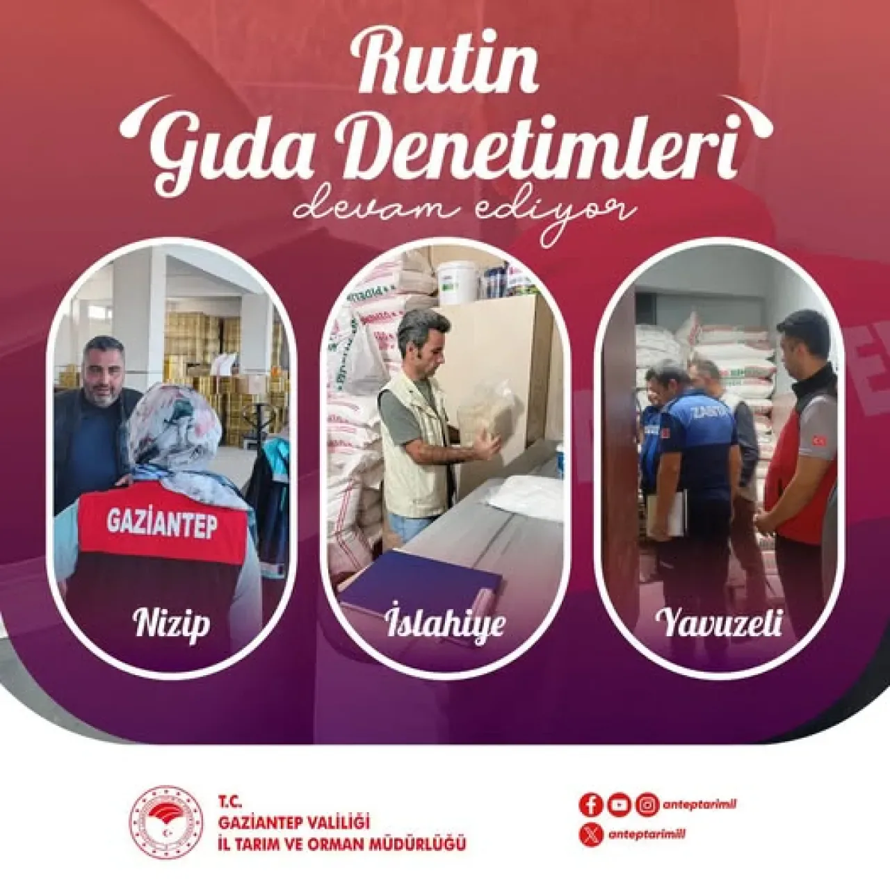 Gaziantep'te Gıda Denetimleri Tüm Hızıyla Sürüyor Gaziantep'te Gıda Denetimleri Tüm Hızıyla Sürüyor