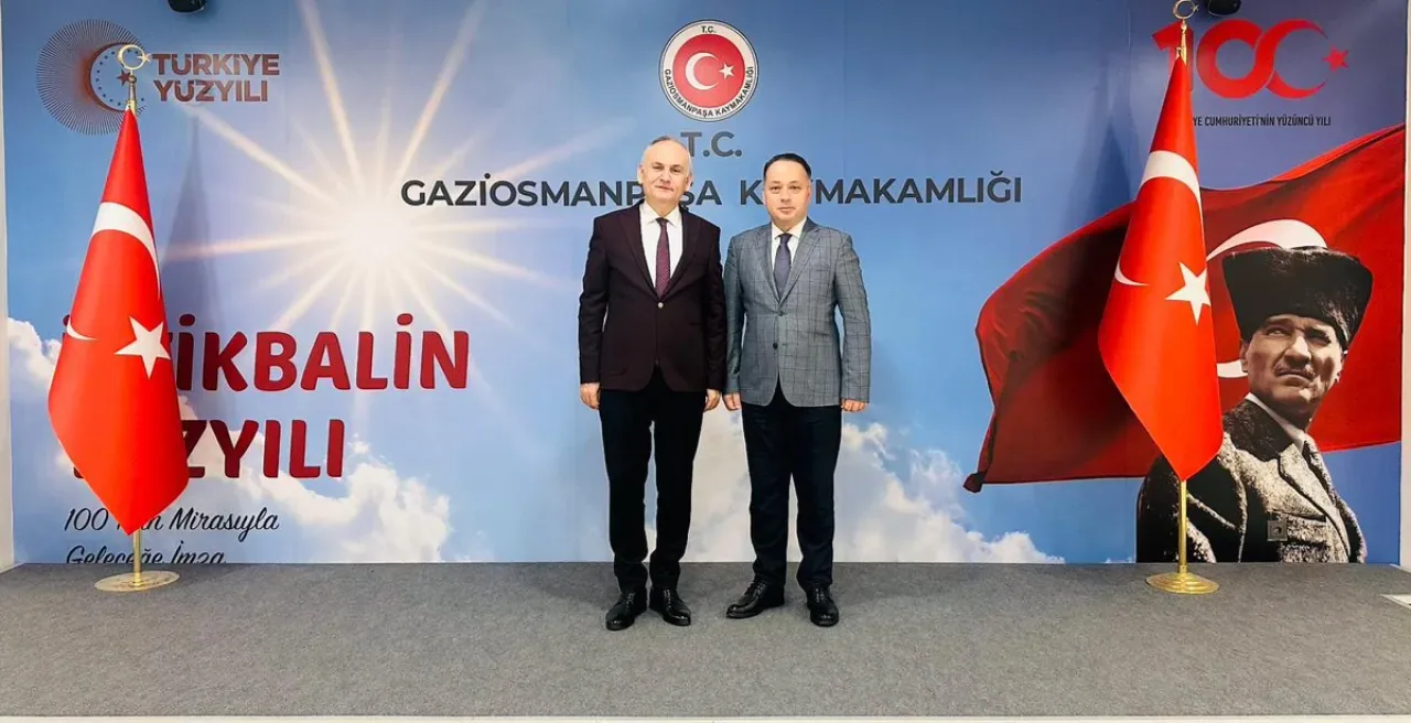 Gaziosmanpaşa Kaymakamı İskender Yönden'e Bakırköy Başsavcı Vekili Ziyareti Gaziosmanpaşa Kaymakamı İskender Yönden'e Bakırköy Başsavcı Vekili Ziyareti