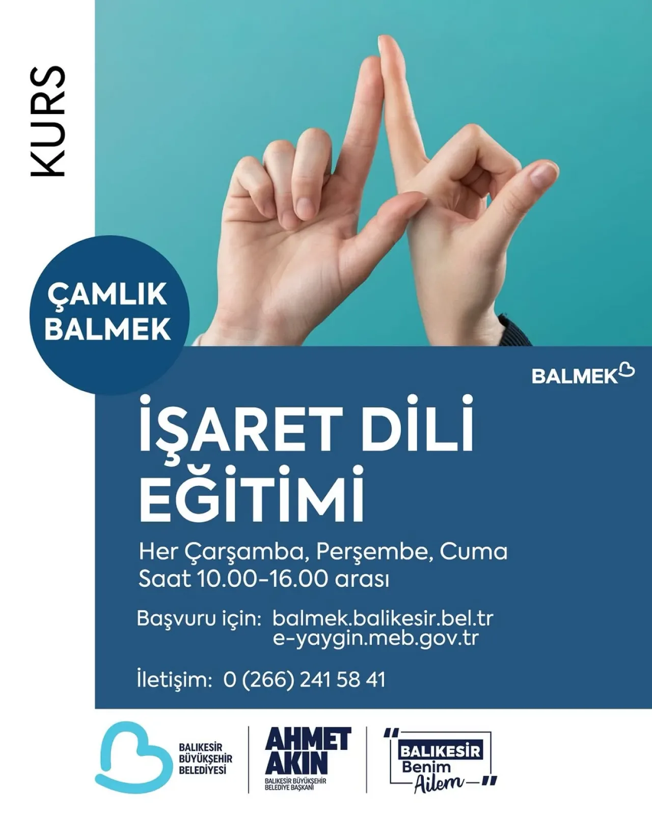 Balıkesir'de Ücretsiz İşaret Dili Eğitimi Başlıyor Balıkesir'de Ücretsiz İşaret Dili Eğitimi Başlıyor