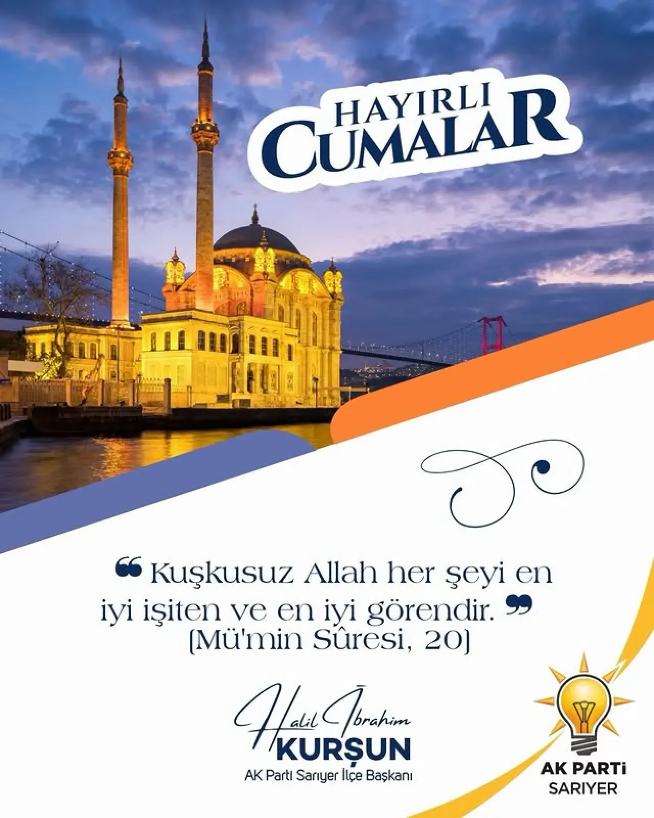 Hayırlı Cumalar Mesajı ile Mümin Sûresi 20. Ayet Paylaşıldı Hayırlı Cumalar Mesajı ile Mümin Sûresi 20. Ayet Paylaşıldı