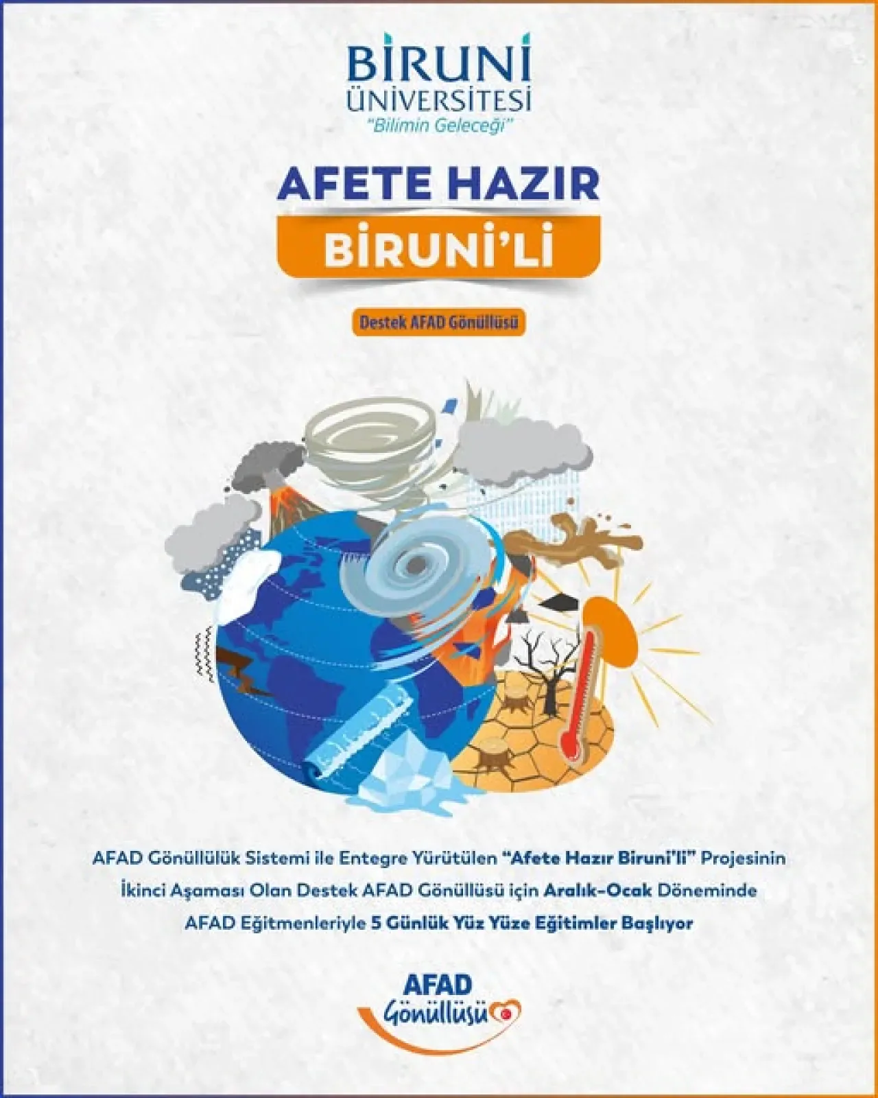 Biruni Üniversitesi'nde AFAD Gönüllüsü Eğitimleri Başlıyor Biruni Üniversitesi'nde AFAD Gönüllüsü Eğitimleri Başlıyor