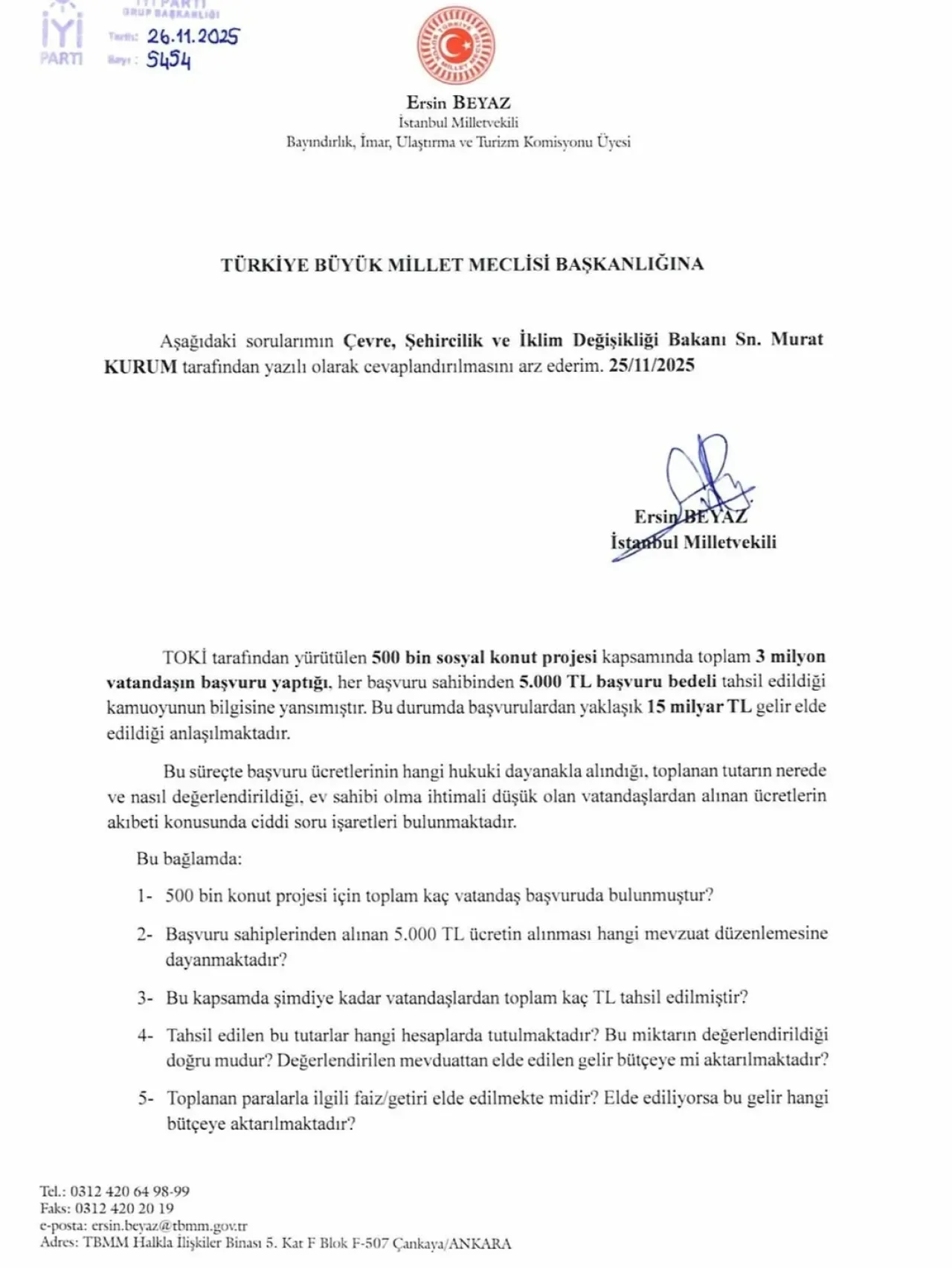 TOKİ 500 Bin Konut Projesi Başvuru Bedelleri ve İade Süreci Sorgulandı TOKİ 500 Bin Konut Projesi Başvuru Bedelleri ve İade Süreci Sorgulandı