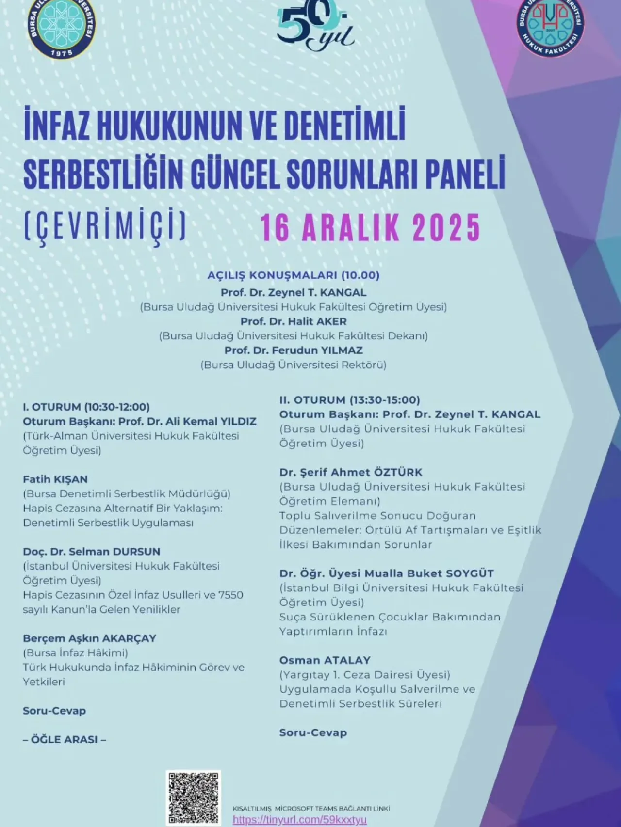 Bursa'da İnfaz Hukuku ve Denetimli Serbestlik Paneli Düzenlenecek Bursa'da İnfaz Hukuku ve Denetimli Serbestlik Paneli Düzenlenecek