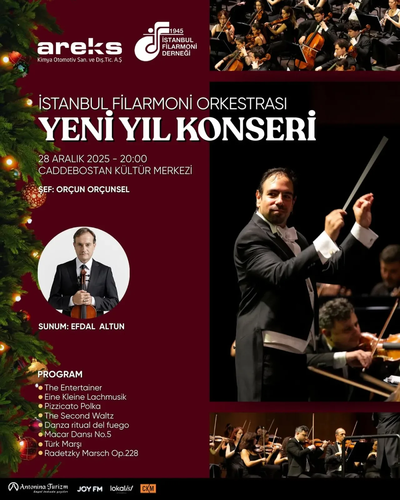 İstanbul Filarmoni Orkestrası'ndan Caddebostan'da Yeni Yıl Konseri İstanbul Filarmoni Orkestrası'ndan Caddebostan'da Yeni Yıl Konseri