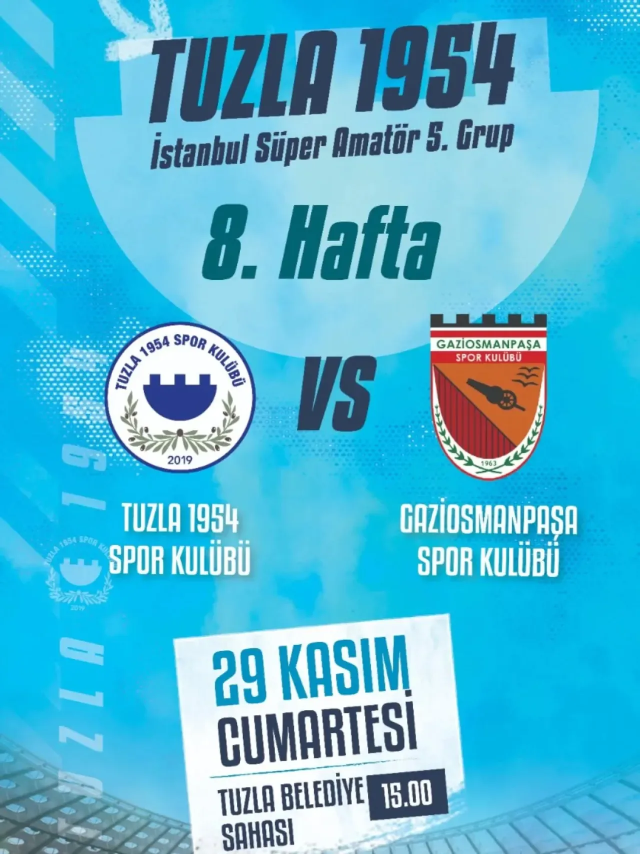Tuzla 1954 Spor, Gazipaşma Maçına Taraftar Bekliyor Tuzla 1954 Spor, Gazipaşma Maçına Taraftar Bekliyor