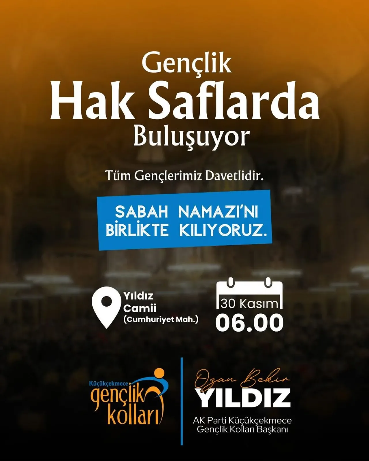Küçükçekmece'de Gençler Sabah Namazında Buluşuyor Küçükçekmece'de Gençler Sabah Namazında Buluşuyor
