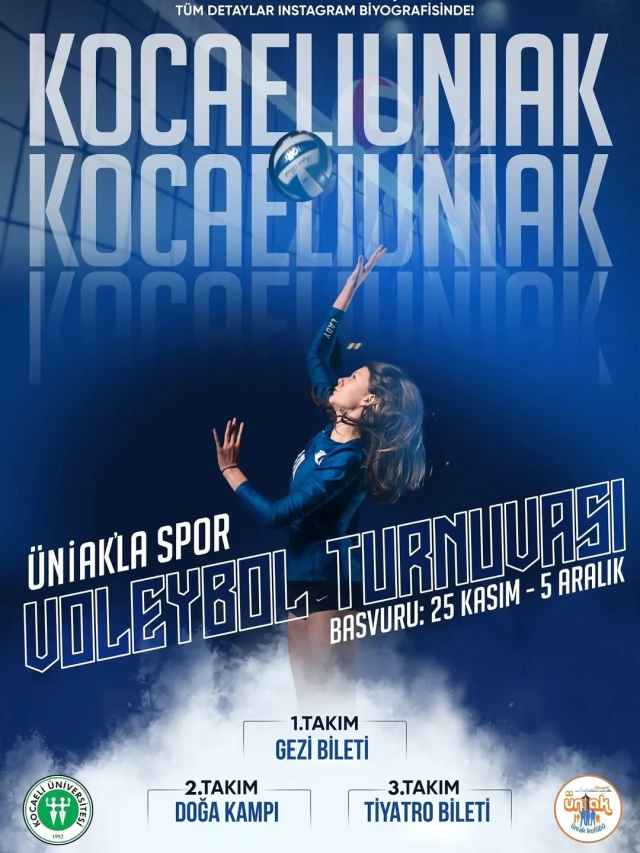 Kocaeli ÜNİAK Voleybol Turnuvası Heyecanı Başlıyor Kocaeli ÜNİAK Voleybol Turnuvası Heyecanı Başlıyor