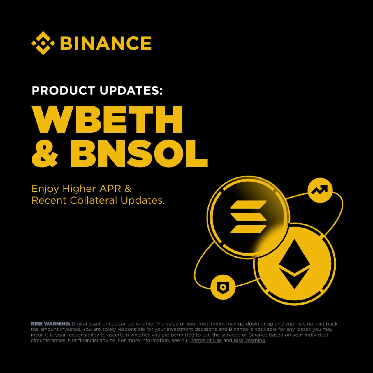 Binance Earn ile Stake Yaparak Yüksek Getiri Fırsatı: WBETH ve BNSOL'de APR Oranları Açıklandı Binance Earn ile Stake Yaparak Yüksek Getiri Fırsatı: WBETH ve BNSOL'de APR Oranları Açıklandı