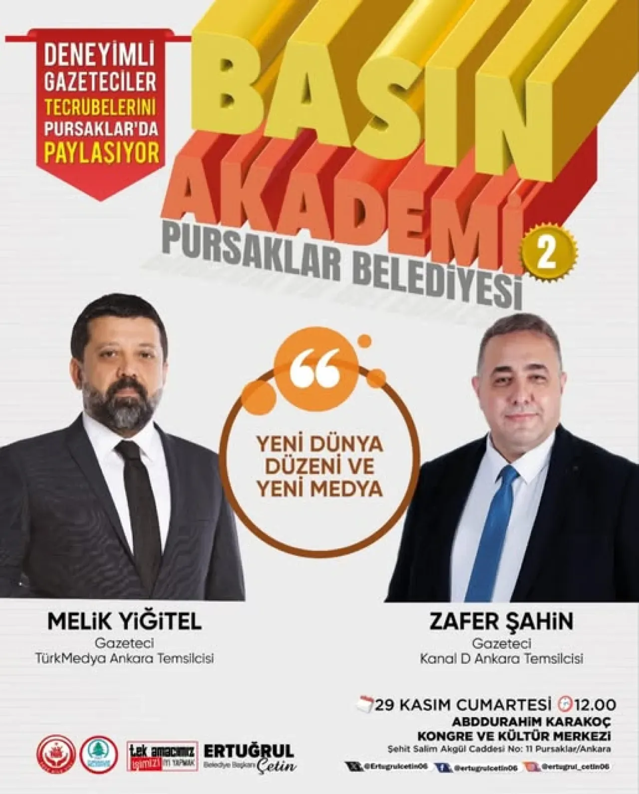Pursaklar Belediyesi Basın Akademisi Başlıyor Pursaklar Belediyesi Basın Akademisi Başlıyor