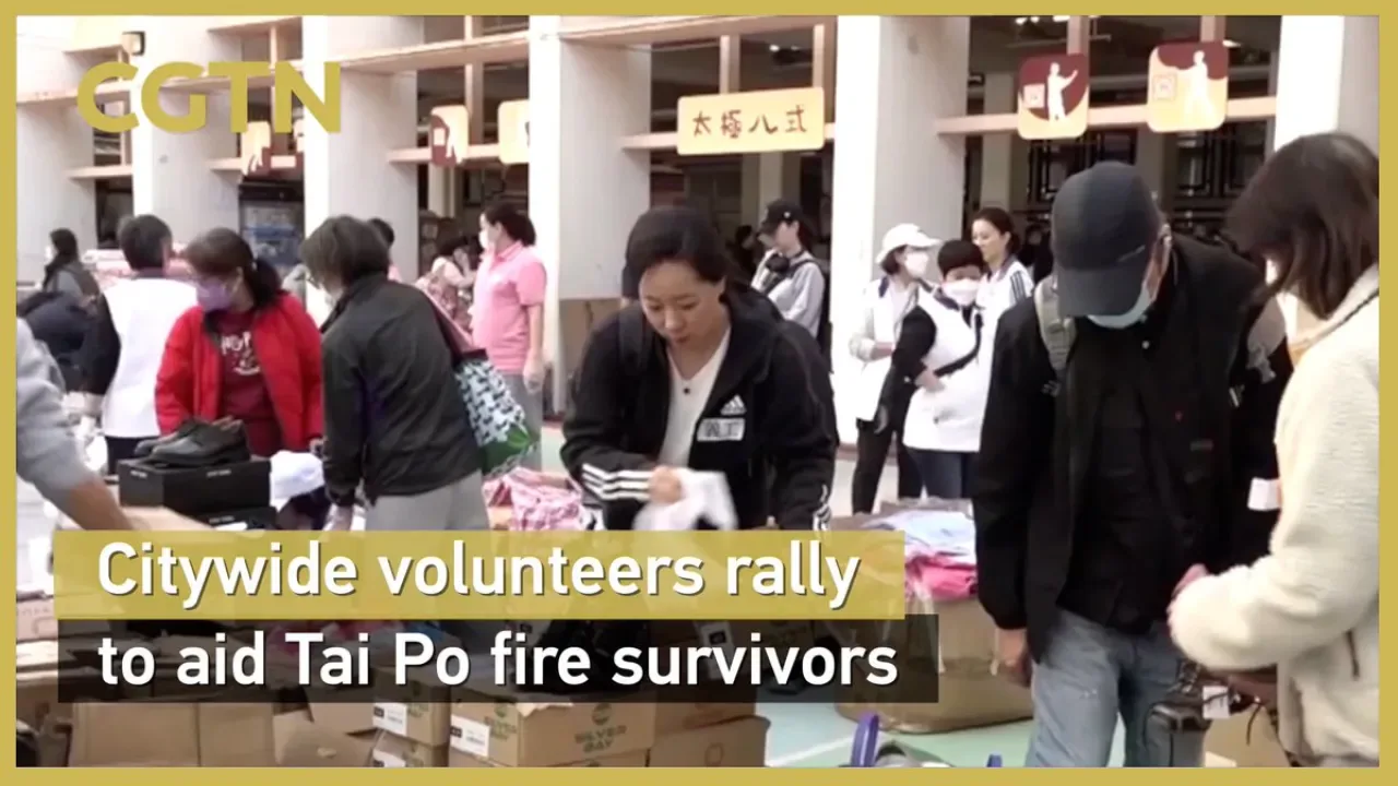 Hong Kong Tai Po Yangında Gönüllüler Seferber Oldu Hong Kong Tai Po Yangında Gönüllüler Seferber Oldu