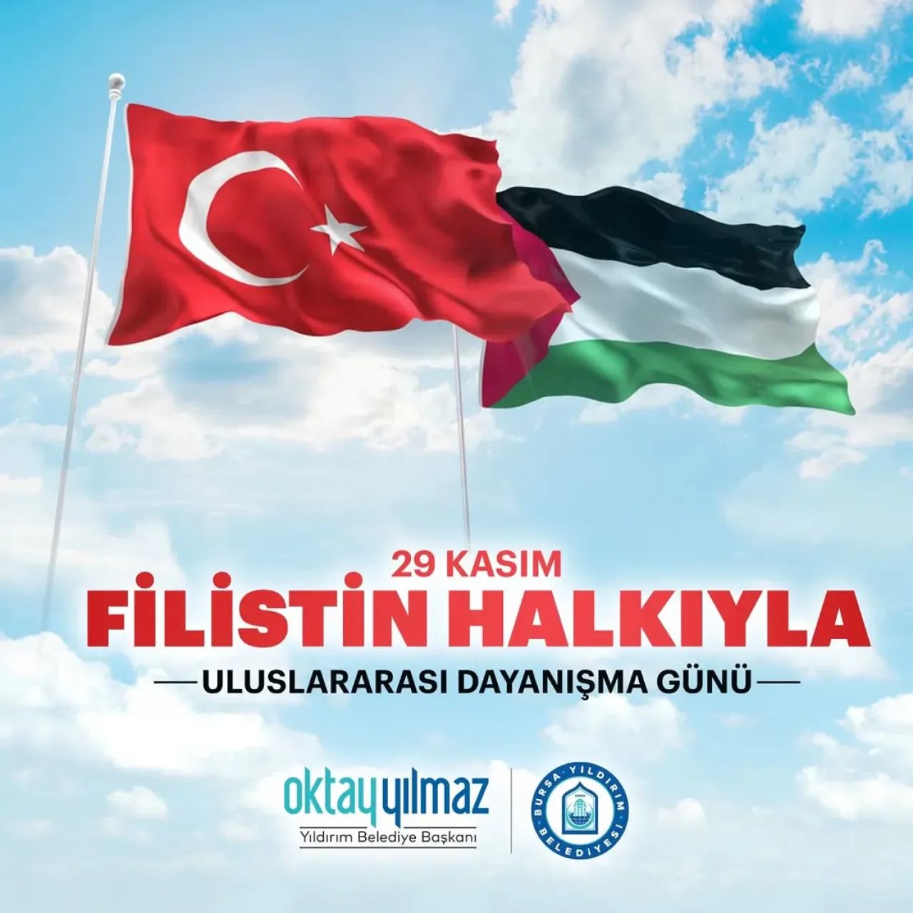 Bursa Yıldırım Belediye Başkanı'ndan Filistin İçin Dayanışma Mesajı Bursa Yıldırım Belediye Başkanı'ndan Filistin İçin Dayanışma Mesajı