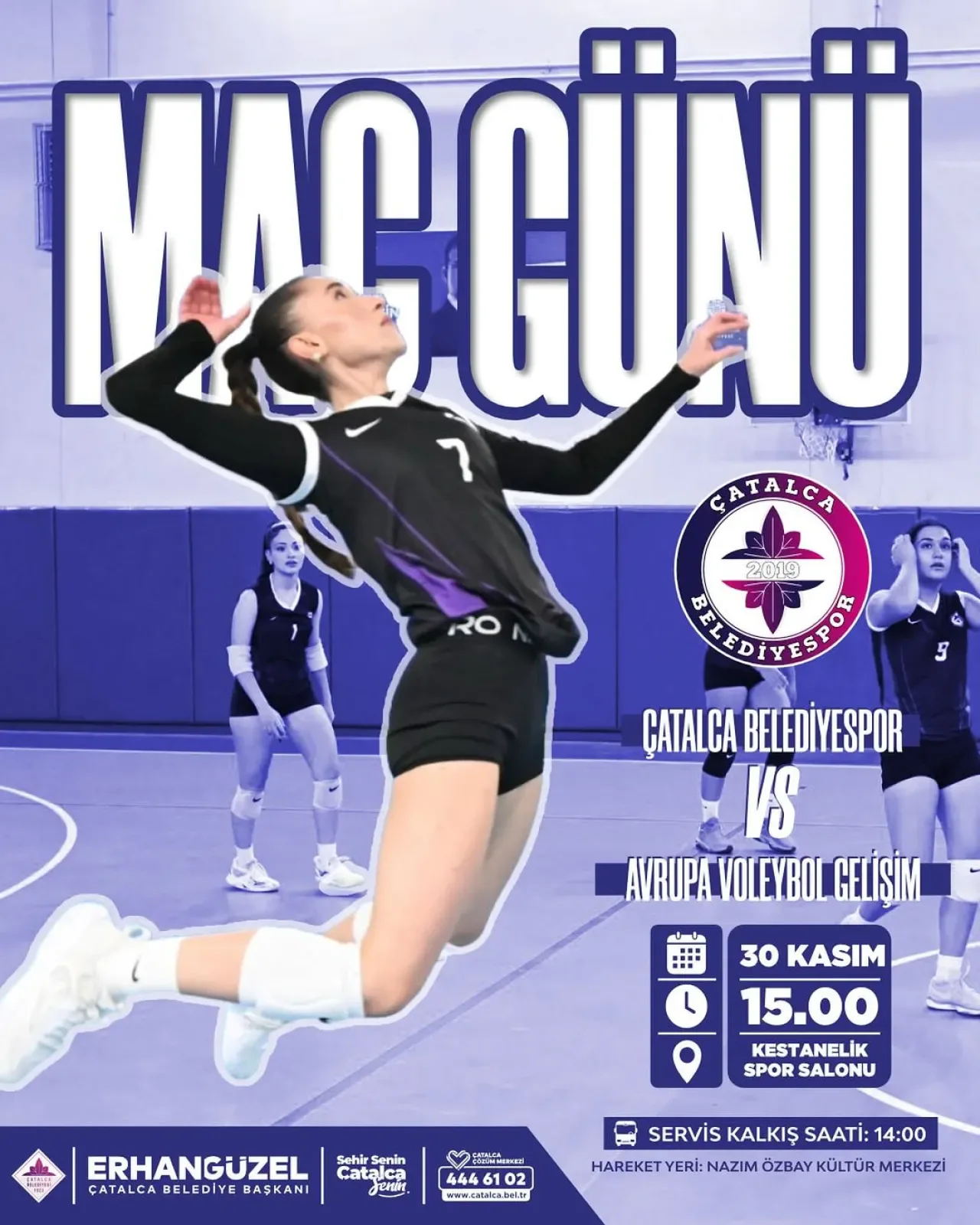 Çatalca Belediyespor Kadın Voleybol Takımı, Avrupa Voleybol Gelişim ile Yarışacak Çatalca Belediyespor Kadın Voleybol Takımı, Avrupa Voleybol Gelişim ile Yarışacak