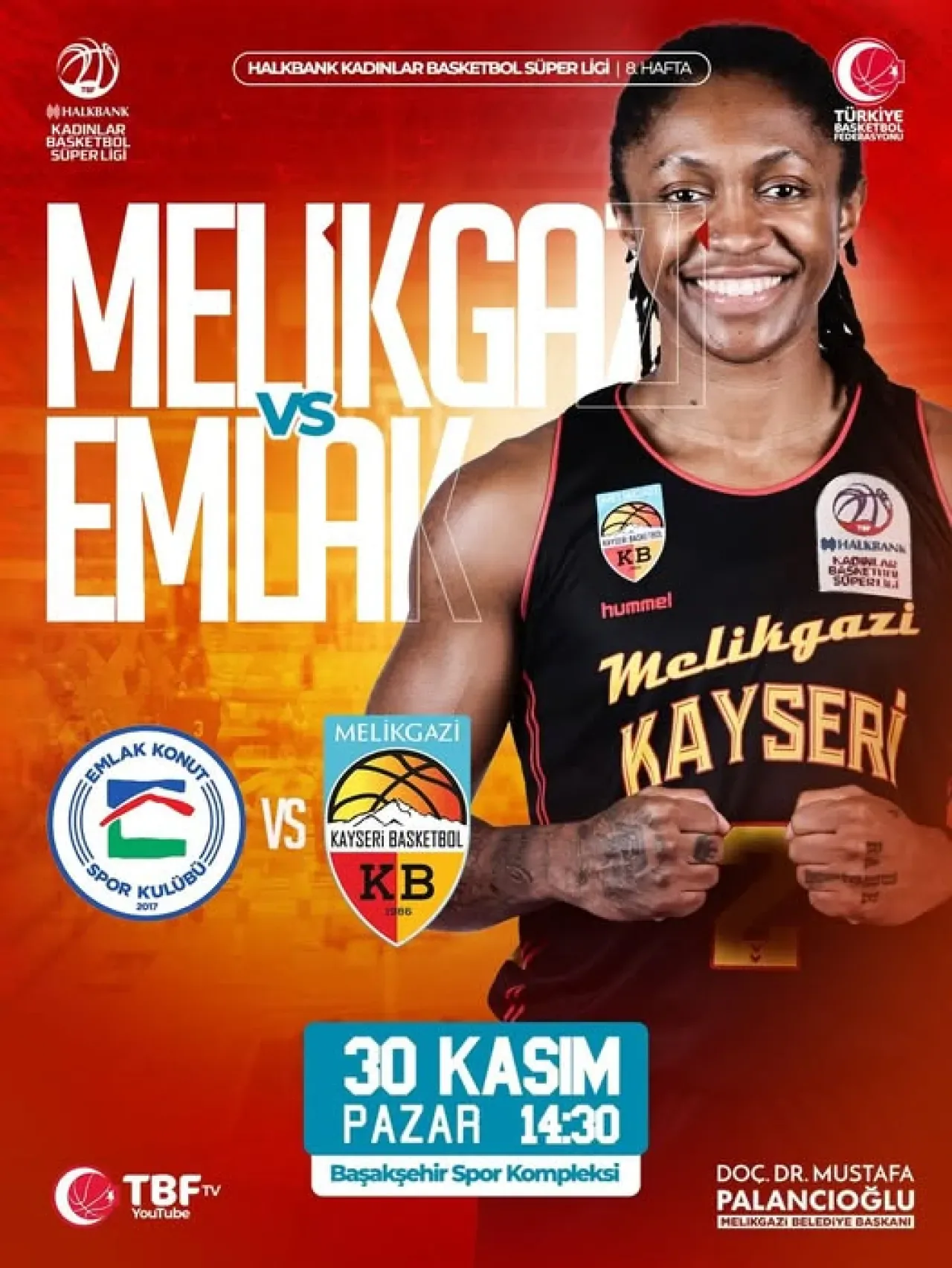 Melikgazi Kayseri Basketbol, Emlak Konut Spor'la Başakşehir'de Sahne Alacak Melikgazi Kayseri Basketbol, Emlak Konut Spor'la Başakşehir'de Sahne Alacak
