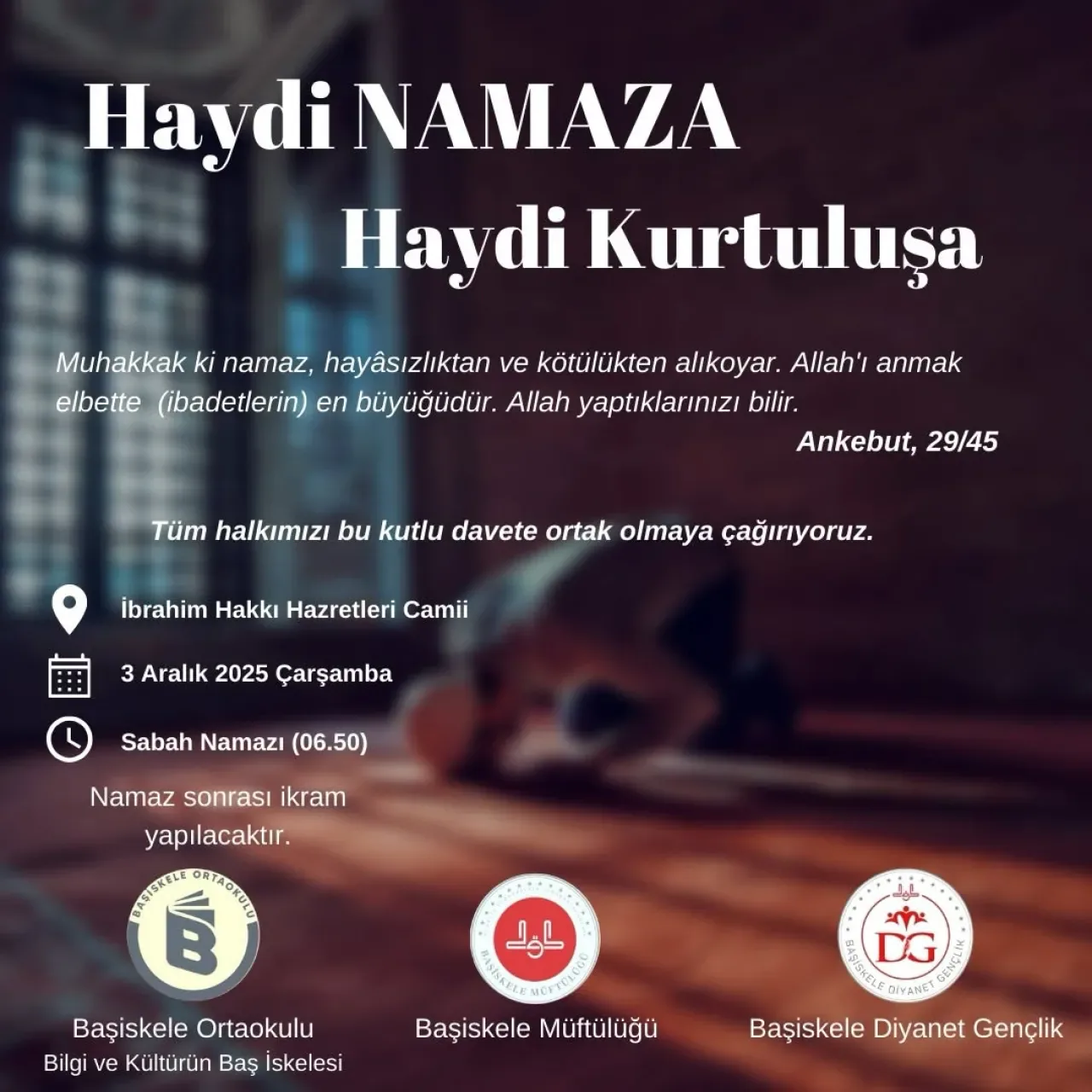 Başiskele'de Öğrenciler Sabah Namazında Buluşuyor Başiskele'de Öğrenciler Sabah Namazında Buluşuyor