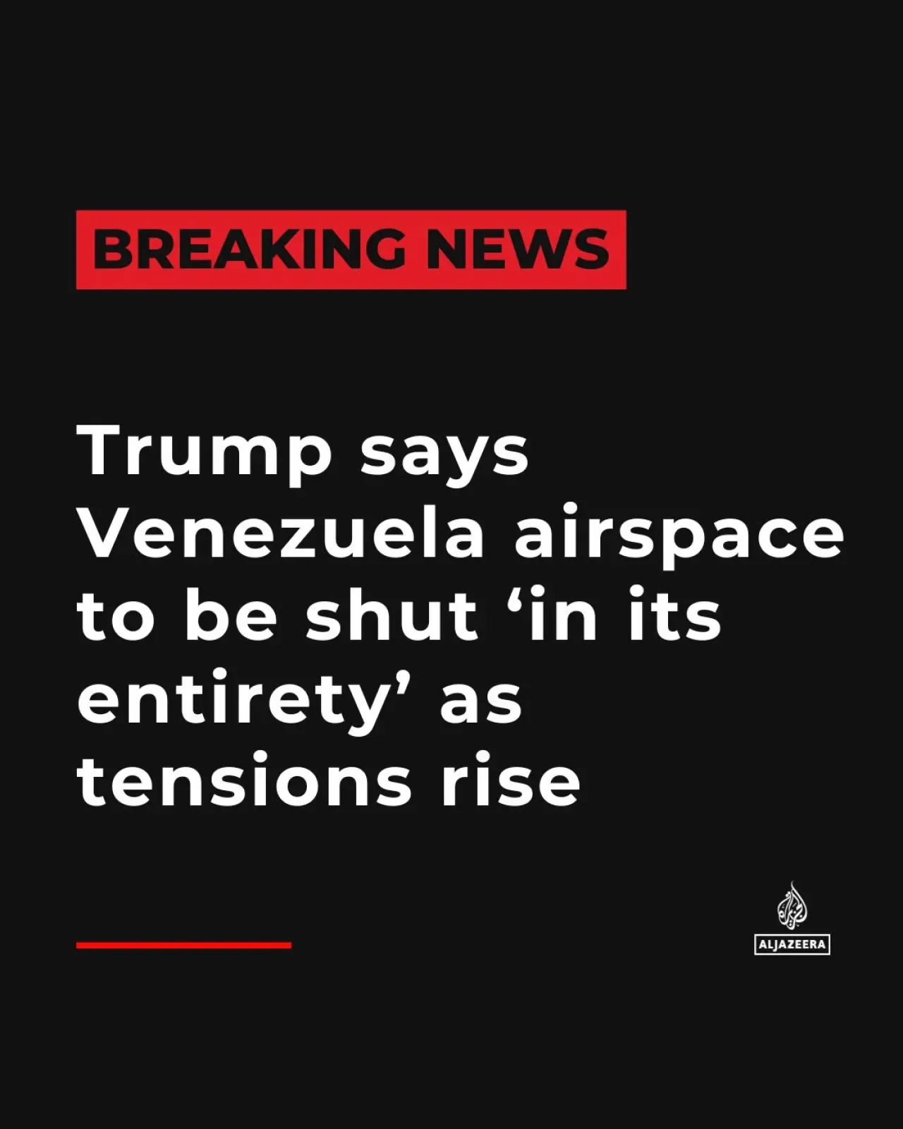 Trump, Venezuela Hava Sahasını Tamamen Kapattığını Açıkladı Trump, Venezuela Hava Sahasını Tamamen Kapattığını Açıkladı